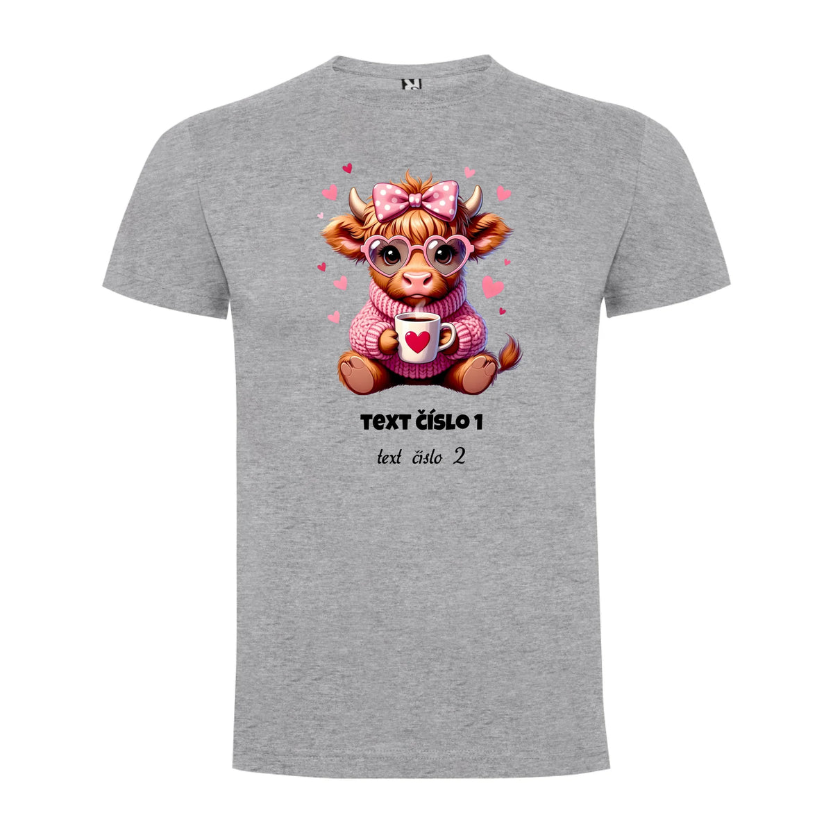 PÁNSKÉ / DÁMSKÉ TRIČKO LOVE CRAZY pánské tričko Melír