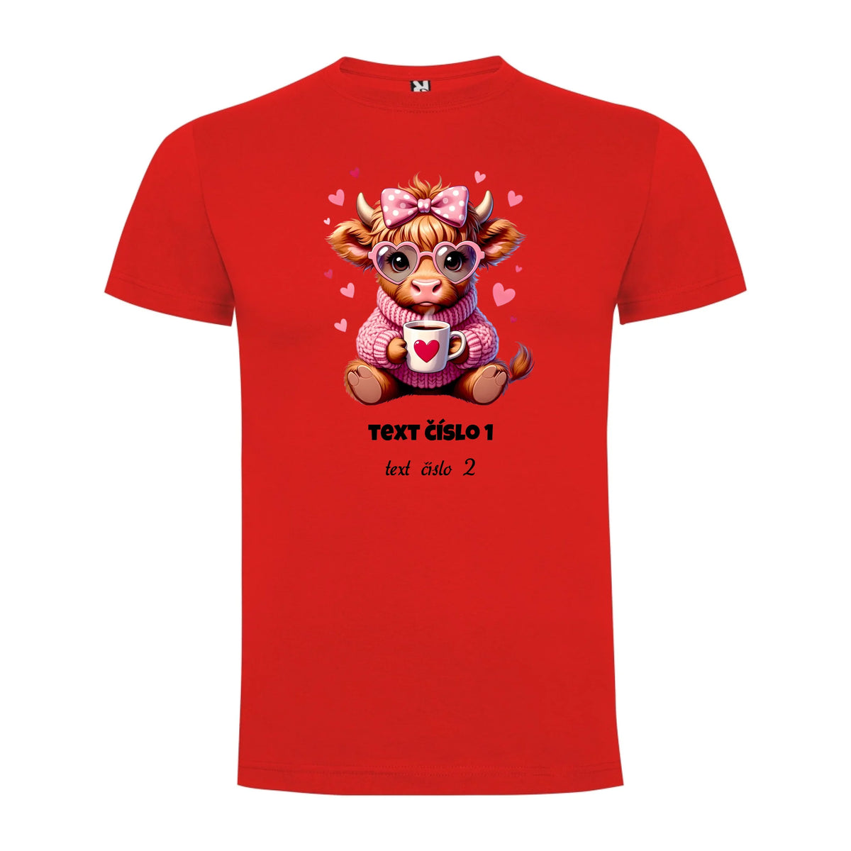 PÁNSKÉ / DÁMSKÉ TRIČKO LOVE CRAZY pánské tričko Červená