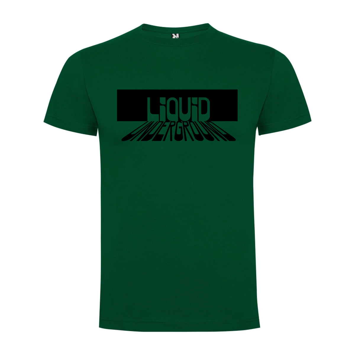PÁNSKÉ TRIČKO PUNKVA LIQUID UNDERGROUND motiv dopředu Tmavě zelená