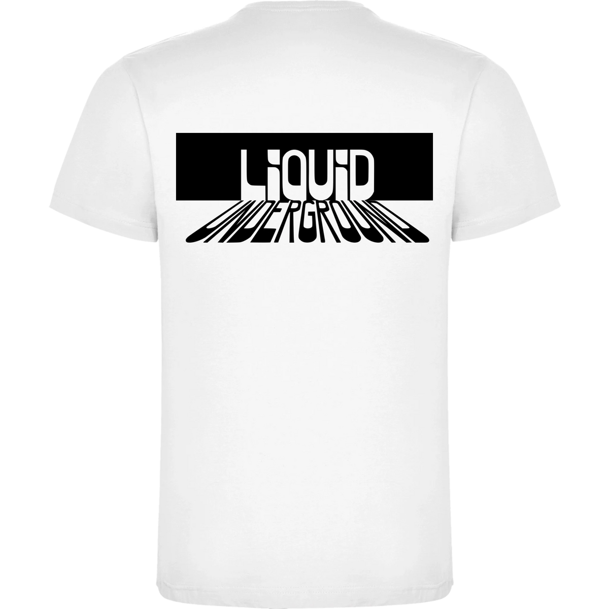 PÁNSKÉ TRIČKO PUNKVA LIQUID UNDERGROUND motiv na záda Bílá