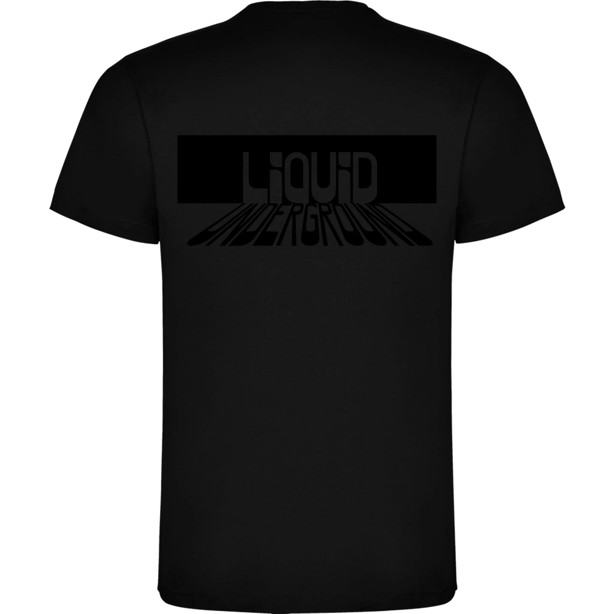PÁNSKÉ TRIČKO PUNKVA LIQUID UNDERGROUND motiv na záda Černá