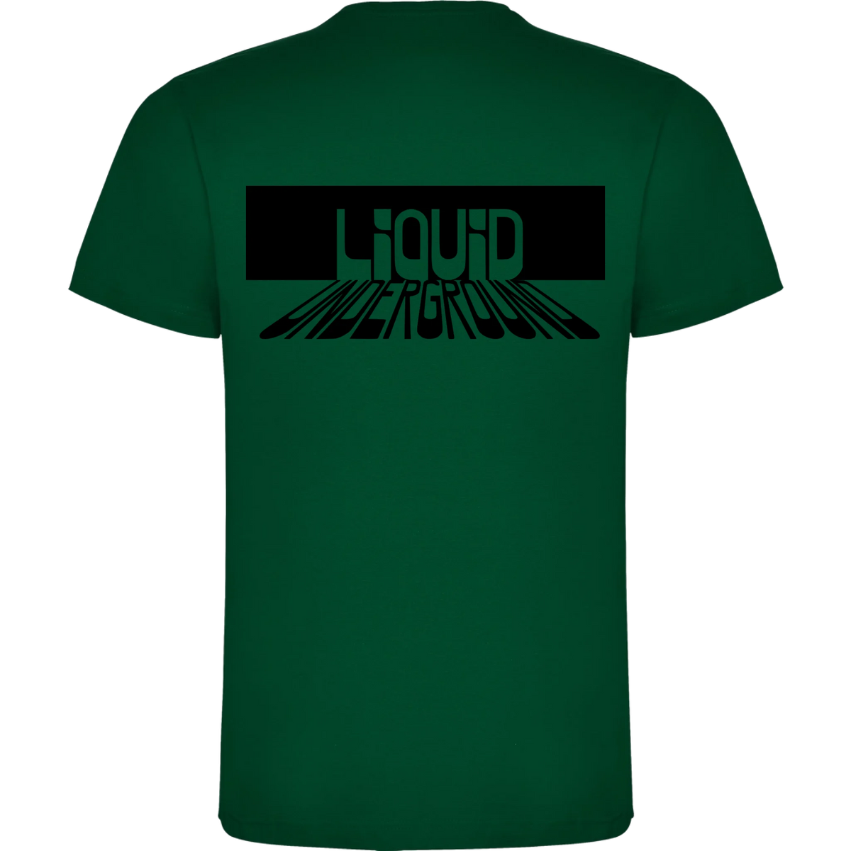 PÁNSKÉ TRIČKO PUNKVA LIQUID UNDERGROUND motiv na záda Tmavě zelená