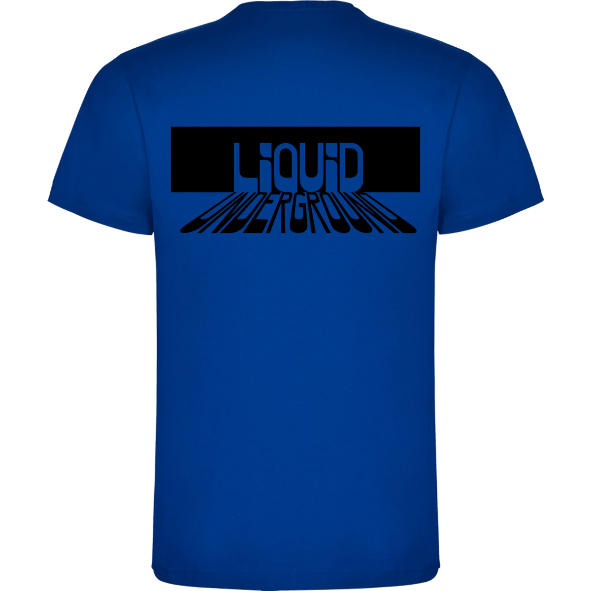 PÁNSKÉ TRIČKO PUNKVA LIQUID UNDERGROUND motiv na záda Modrá