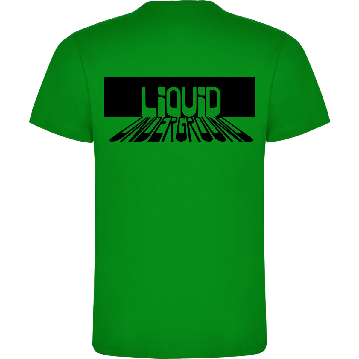 PÁNSKÉ TRIČKO PUNKVA LIQUID UNDERGROUND motiv na záda Zelená
