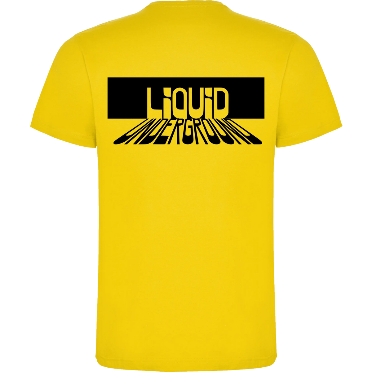 PÁNSKÉ TRIČKO PUNKVA LIQUID UNDERGROUND motiv na záda Žlutá