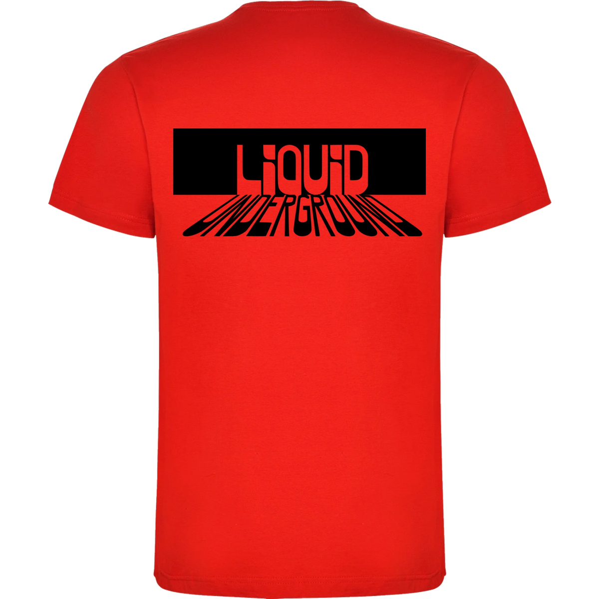PÁNSKÉ TRIČKO PUNKVA LIQUID UNDERGROUND motiv na záda Červená