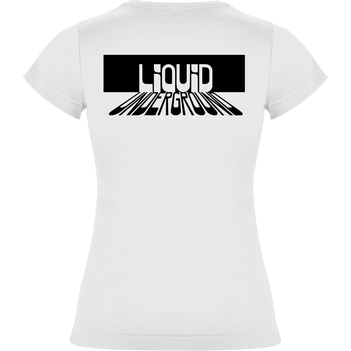 DÁMSKÉ TRIČKO PUNKVA LIQUID UNDERGROUND motiv na záda Bílá