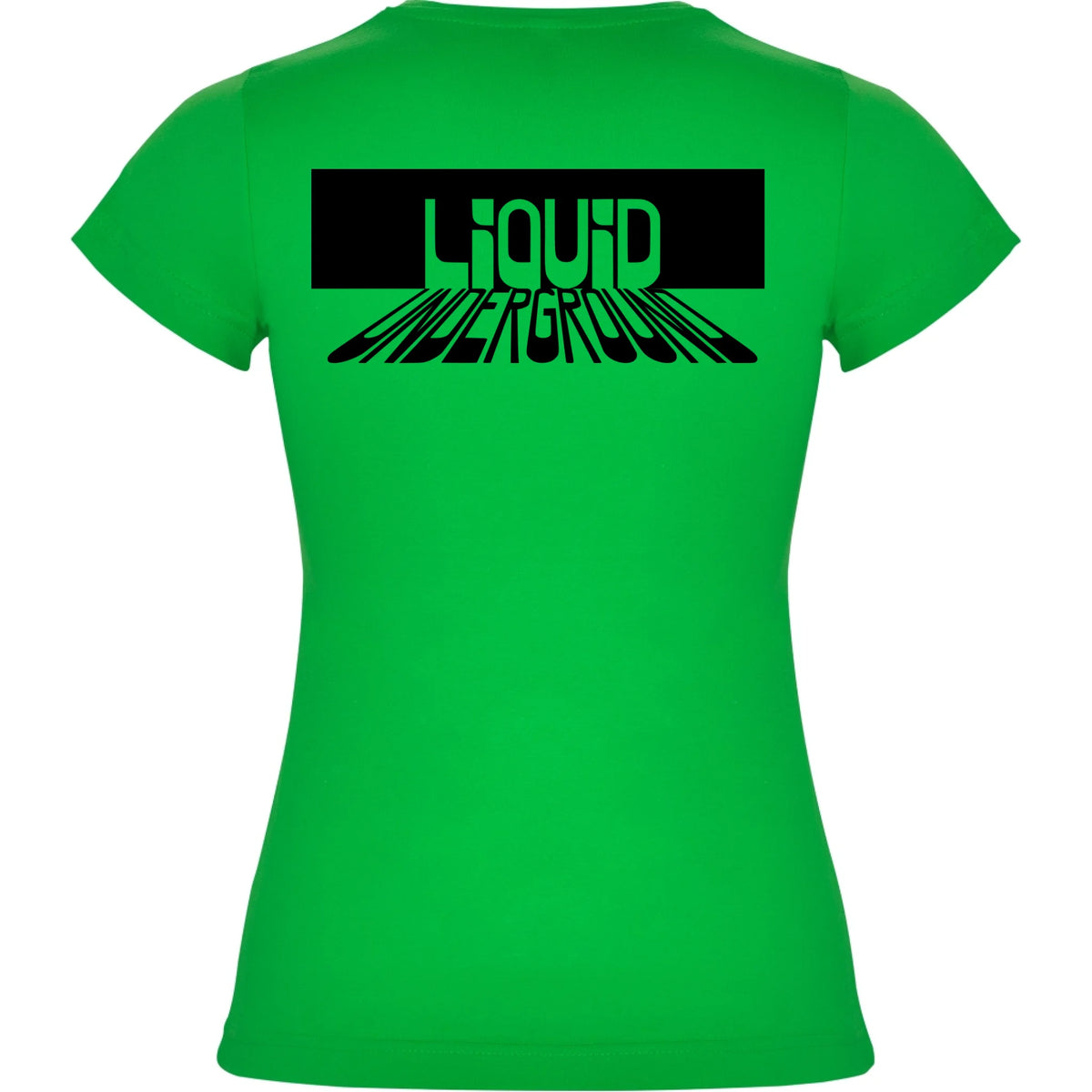 DÁMSKÉ TRIČKO PUNKVA LIQUID UNDERGROUND motiv na záda Zelená