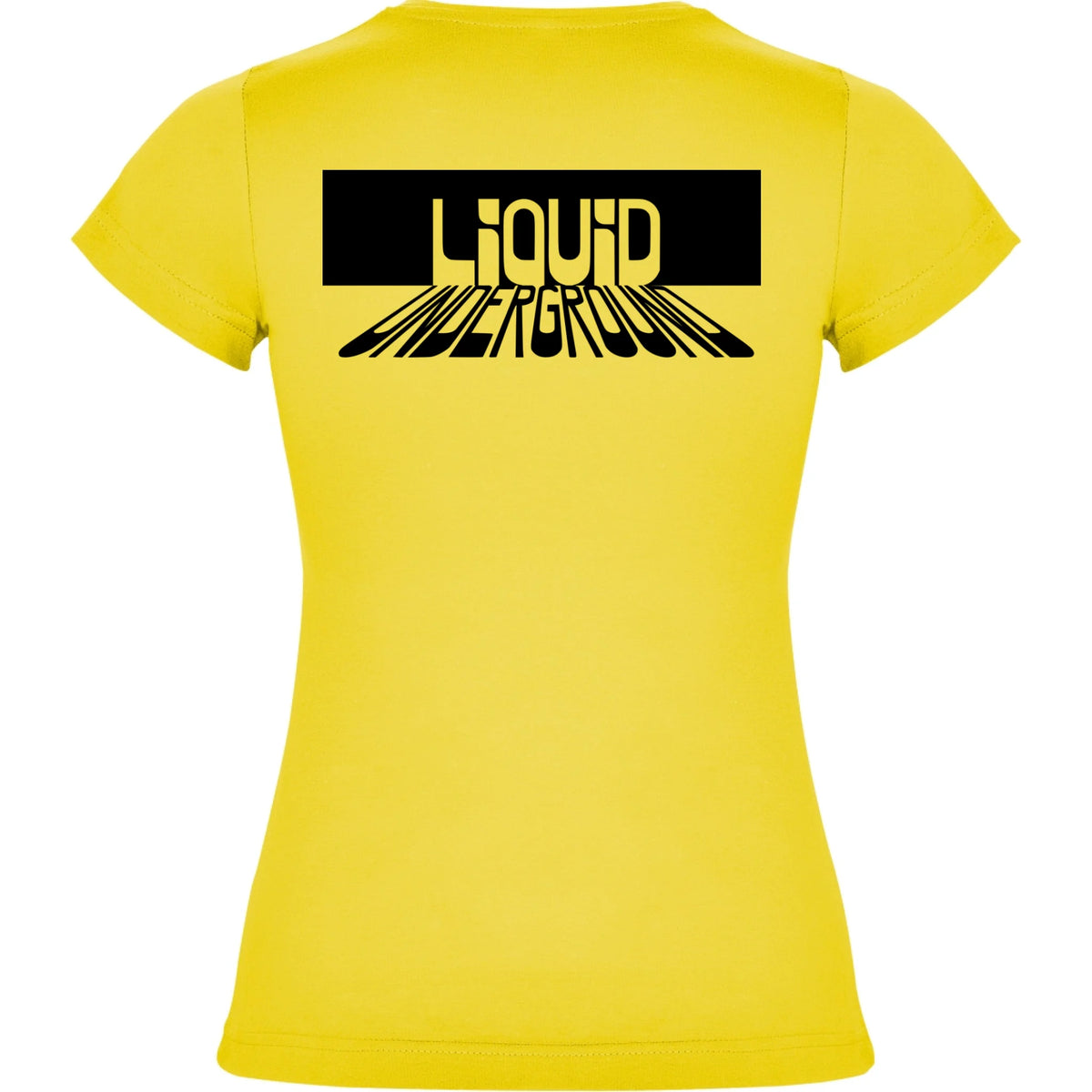 DÁMSKÉ TRIČKO PUNKVA LIQUID UNDERGROUND motiv na záda Žlutá