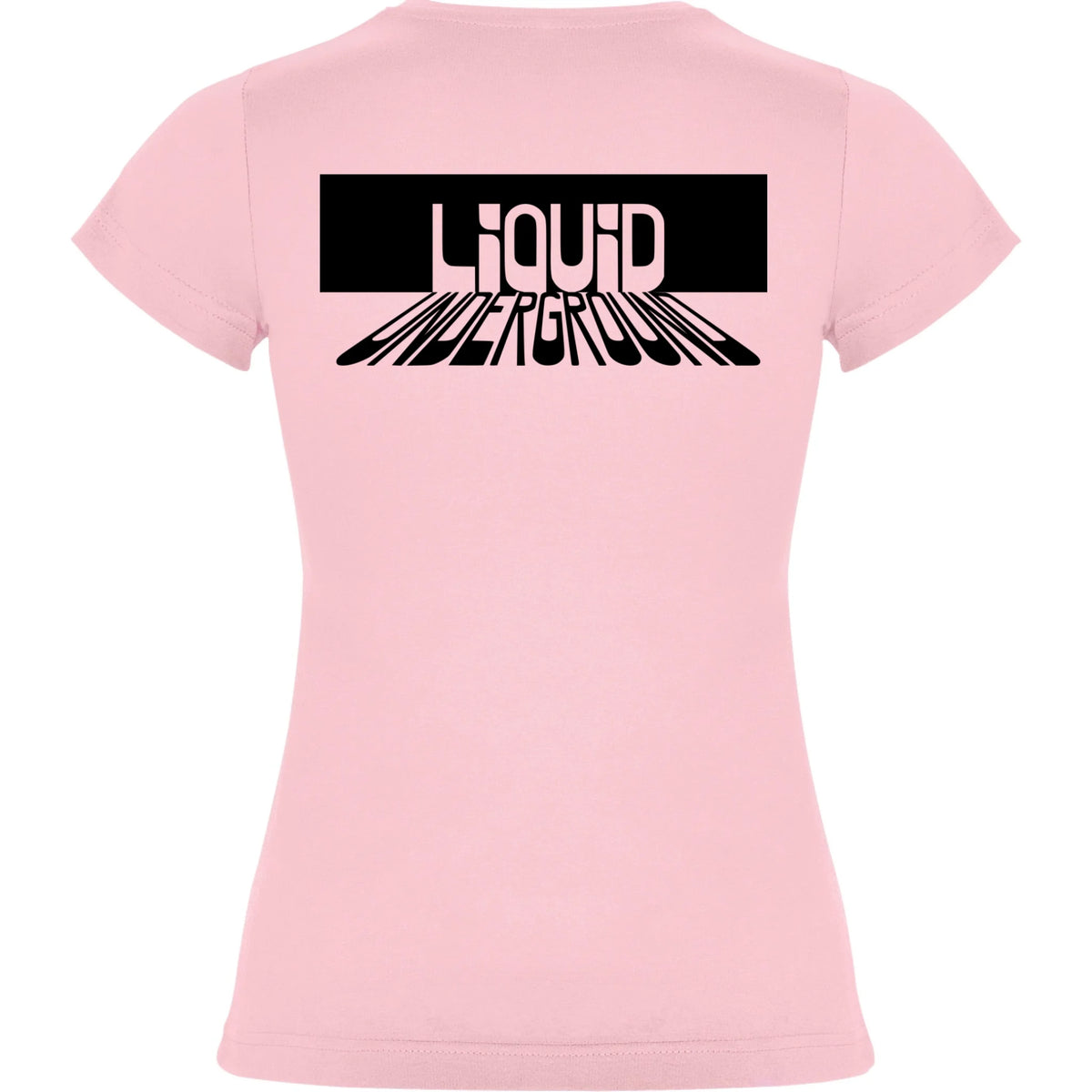 DÁMSKÉ TRIČKO PUNKVA LIQUID UNDERGROUND motiv na záda Světle růžová