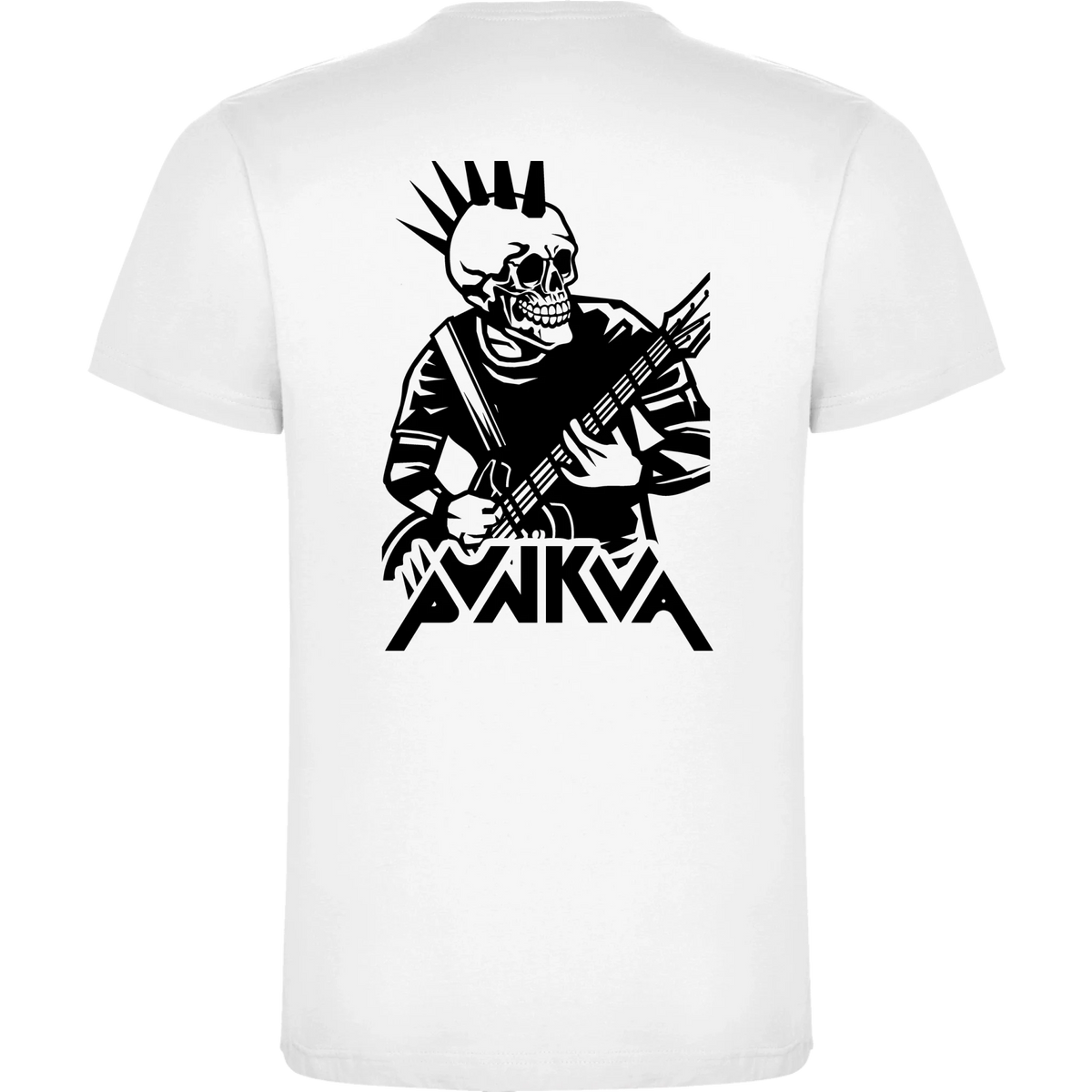 PÁNSKÉ TRIČKO PUNKVA PUNK motiv na záda Bílá