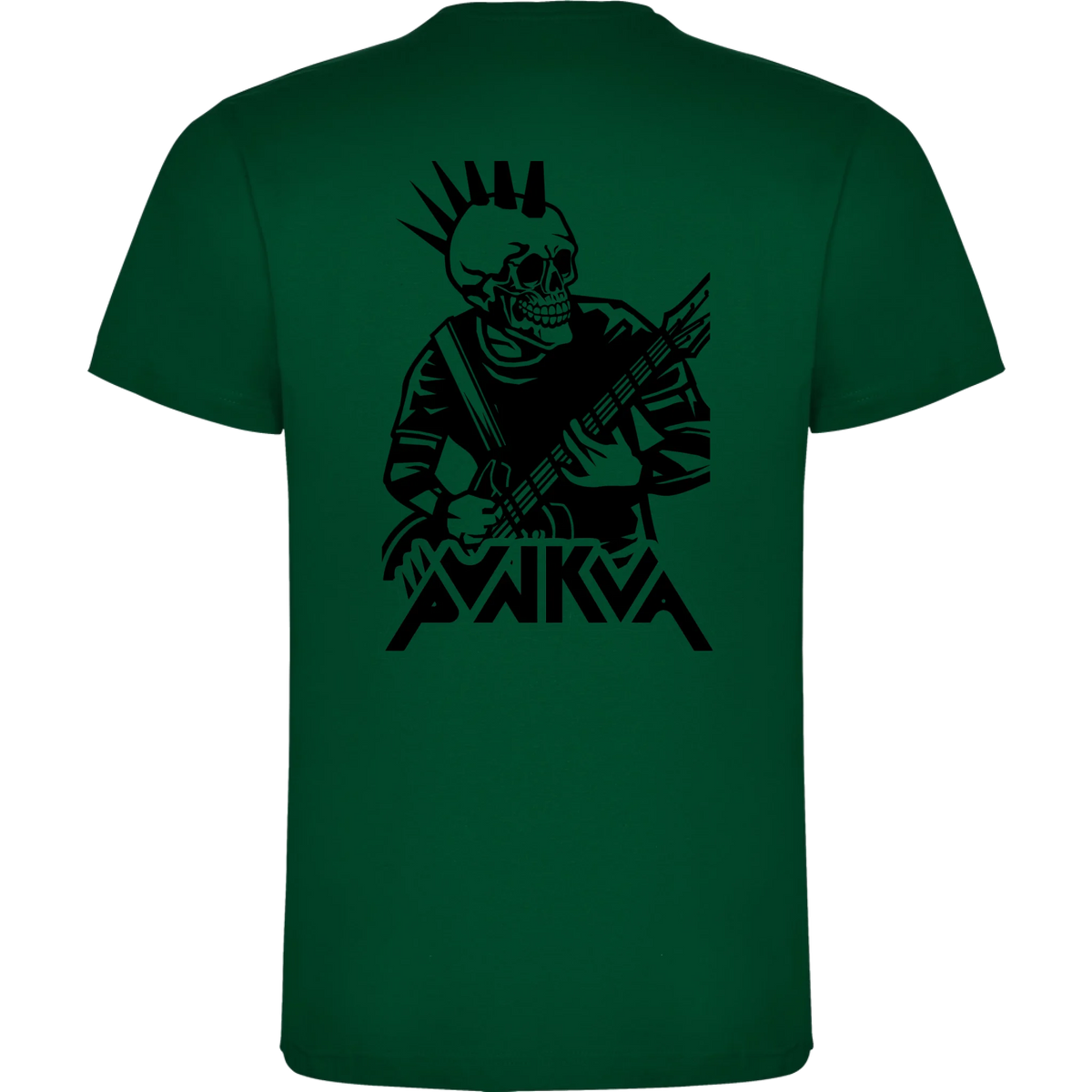 PÁNSKÉ TRIČKO PUNKVA PUNK motiv na záda Tmavě zelená