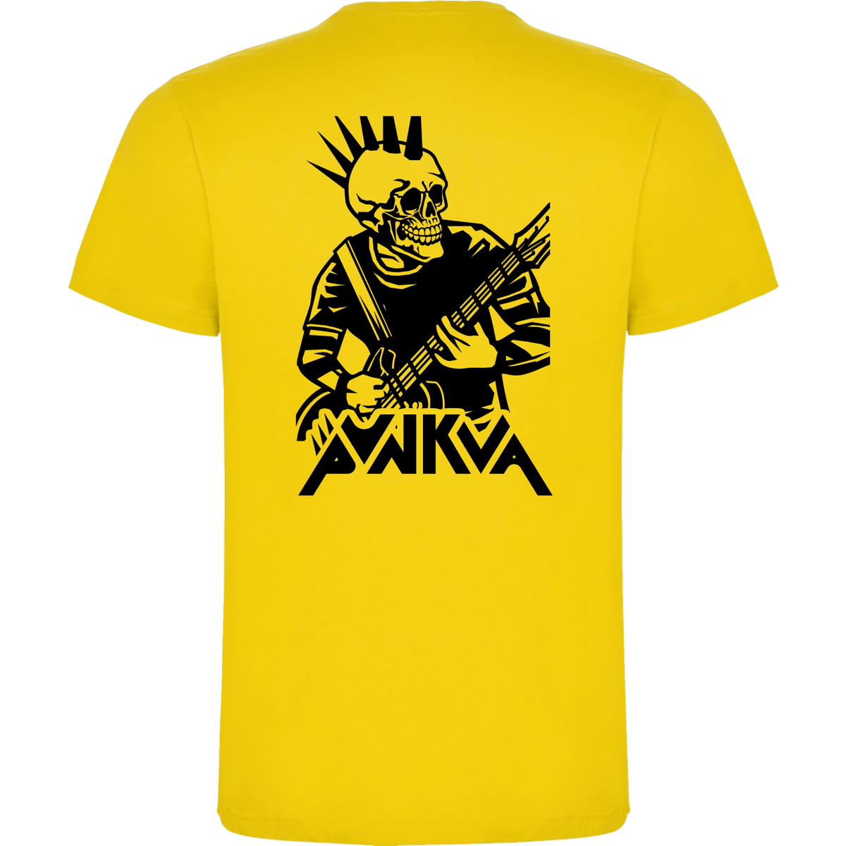 PÁNSKÉ TRIČKO PUNKVA PUNK motiv na záda Žlutá