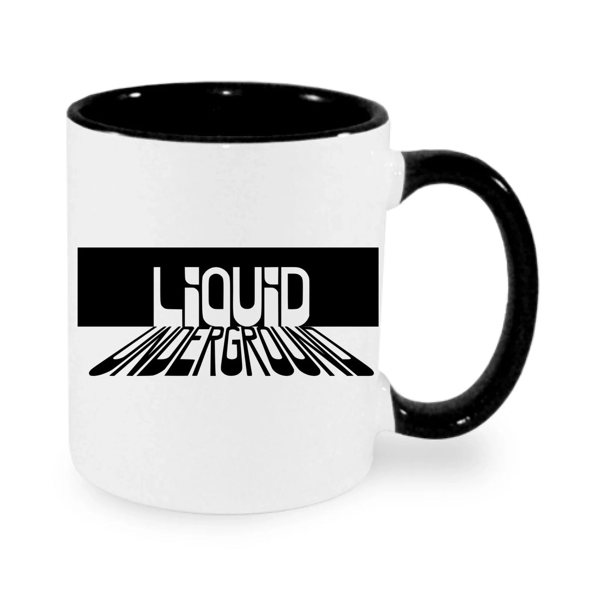 HRNEK PUNKVA LIQUID UNDERGROUND potisk jen dopředu hrníček Bílá černá 330 ml