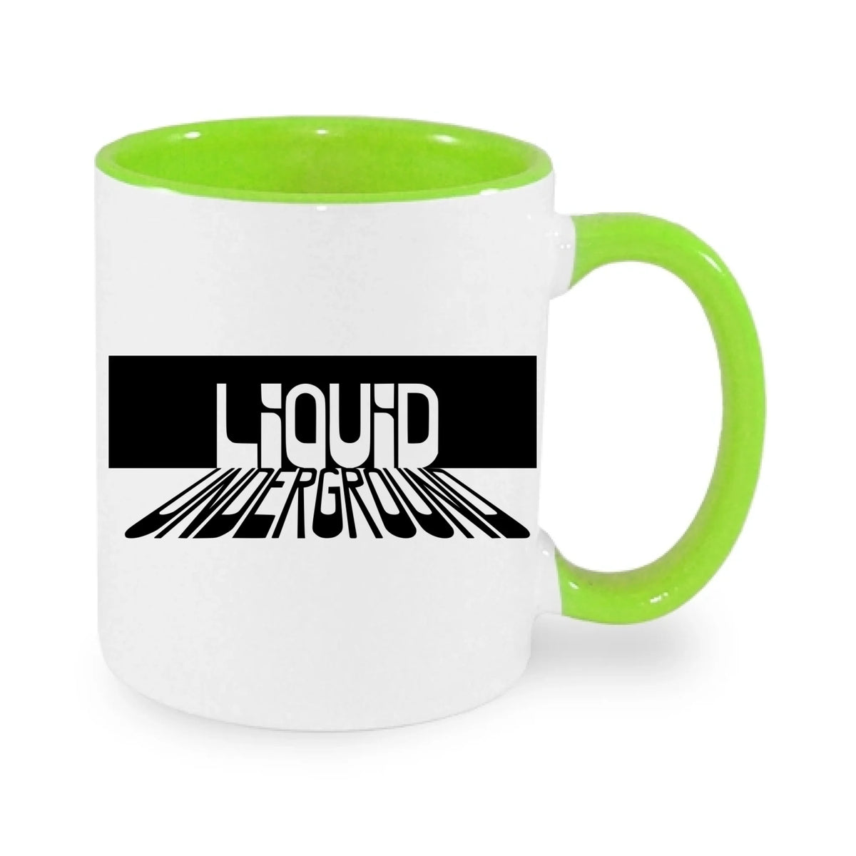 HRNEK PUNKVA LIQUID UNDERGROUND potisk jen dopředu hrníček Bílá zelená 330 ml
