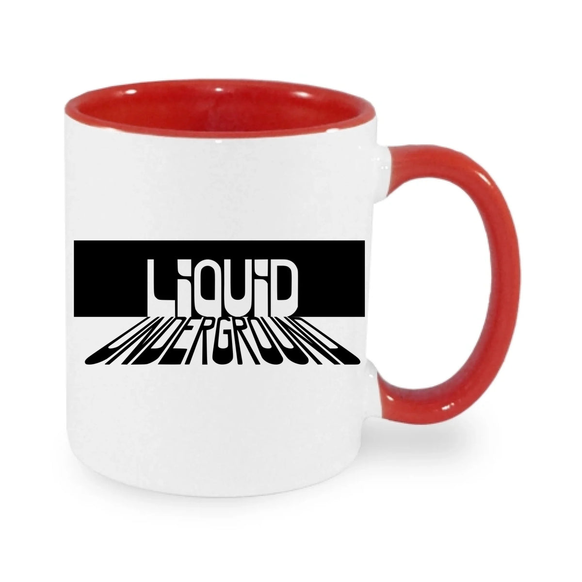 HRNEK PUNKVA LIQUID UNDERGROUND potisk jen dopředu hrníček Bílá červená 330 ml