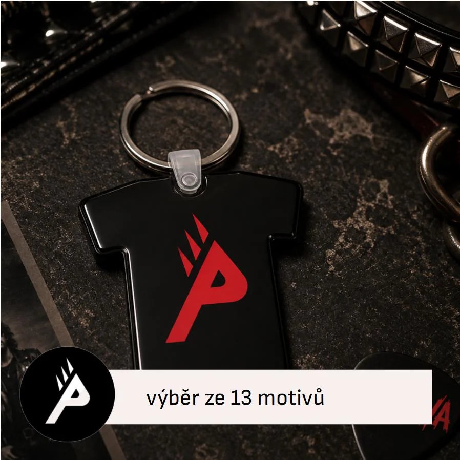 KLÍČENKA PUNKVA výběr z 13 motivů s možností dotisku jména, čísla, obrázku