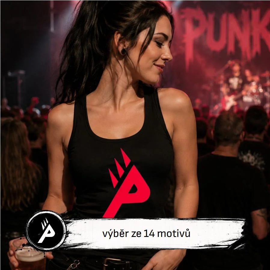 DÁMSKÉ TÍLKO PUNKVA výběr z 14 motivů