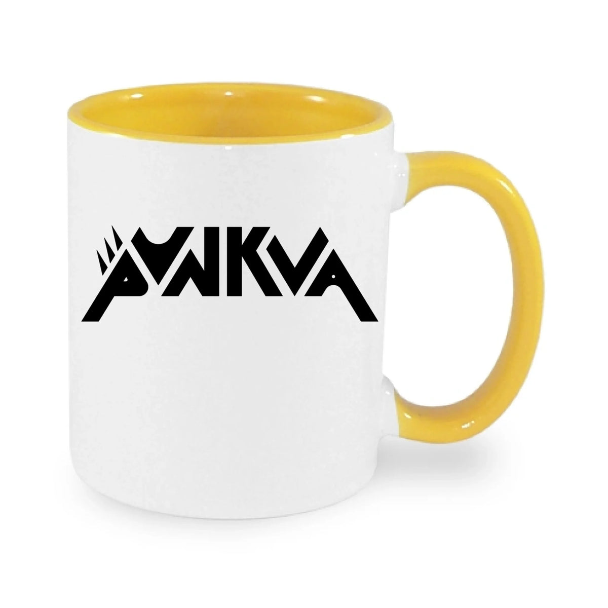 HRNEK PUNKVA NÁPIS výběr ze 2 motivů potisk jen dopředu hrníček Bílá žlutá 330 ml
