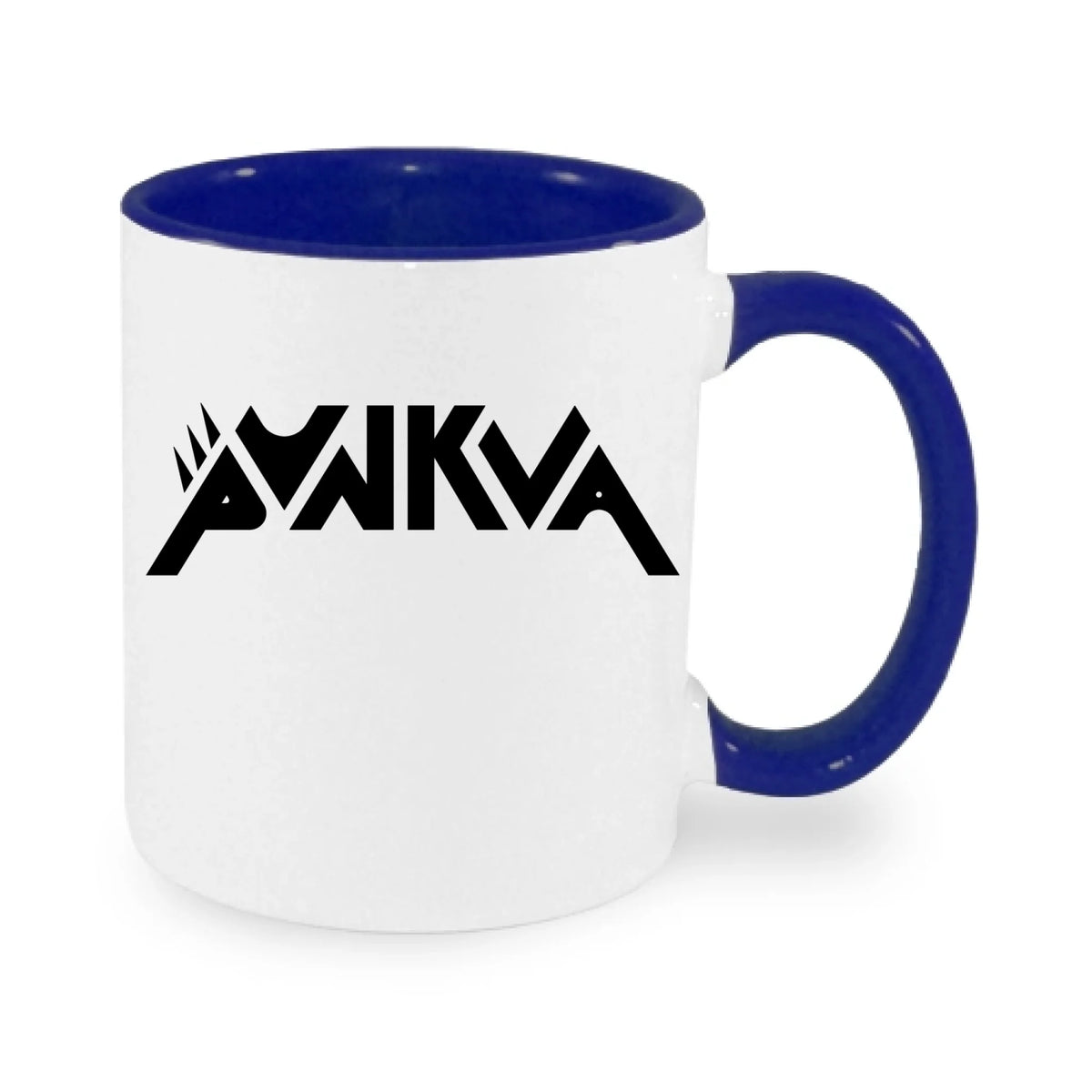HRNEK PUNKVA NÁPIS výběr ze 2 motivů potisk jen dopředu hrníček Bílá modrá 330 ml