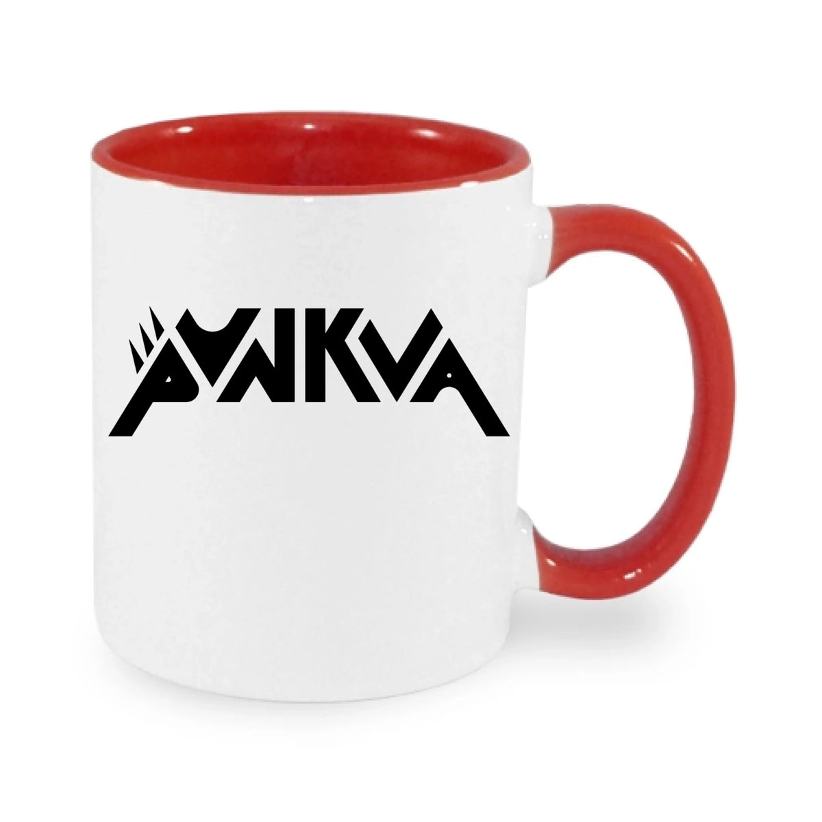 HRNEK PUNKVA NÁPIS výběr ze 2 motivů potisk jen dopředu hrníček Bílá červená 330 ml