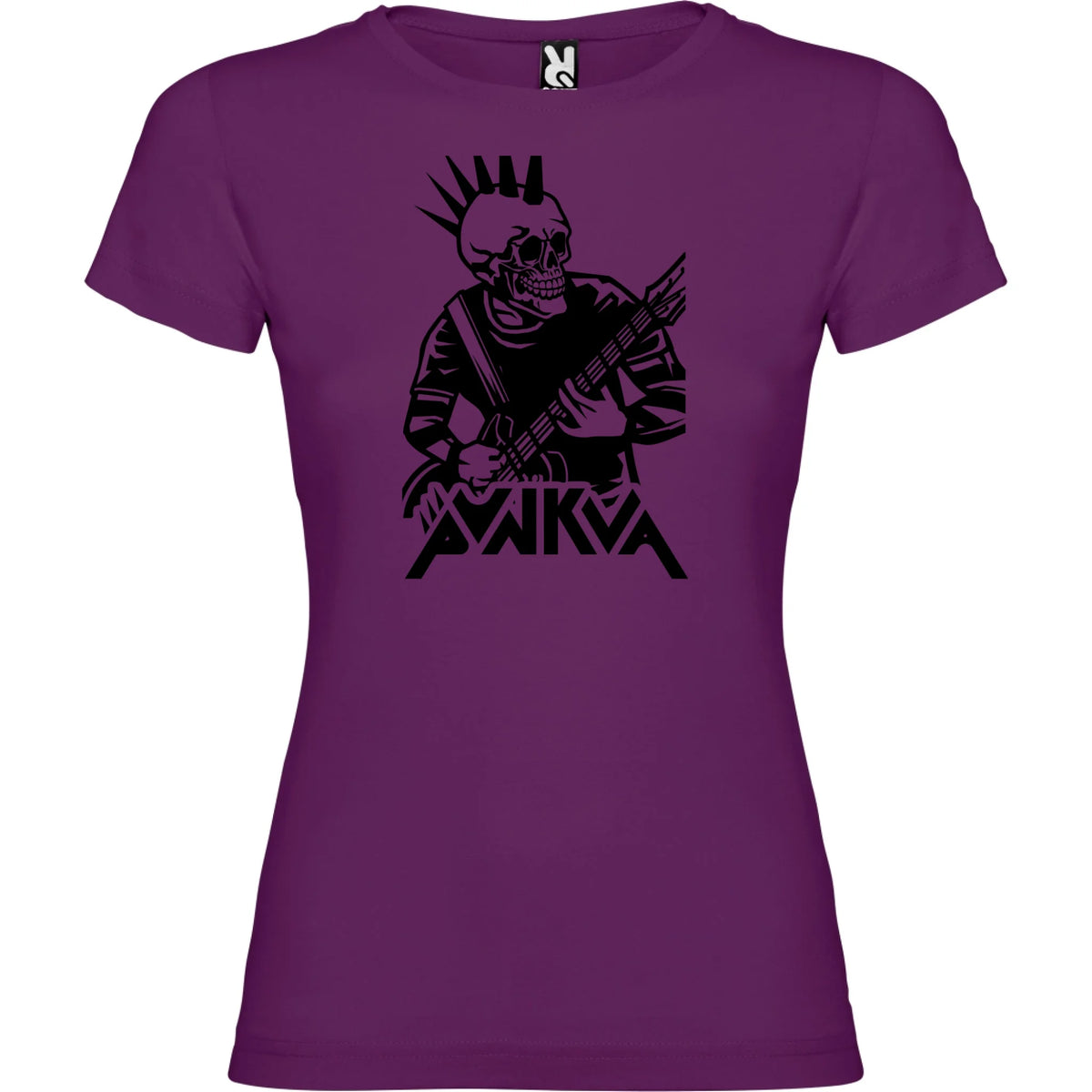 DÁMSKÉ TRIČKO PUNKVA PUNK motiv dopředu Purpurová