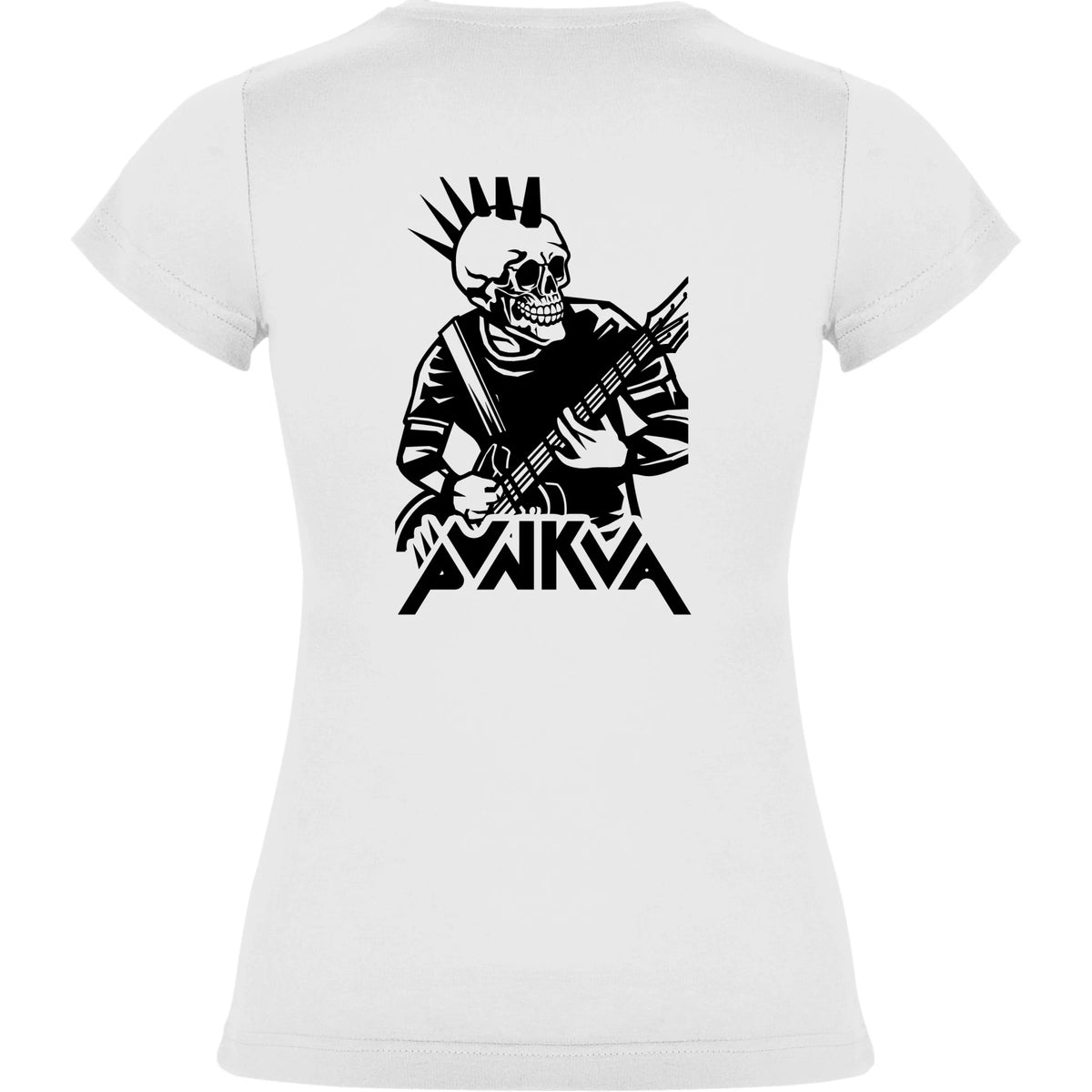 DÁMSKÉ TRIČKO PUNKVA PUNK motiv na záda Bílá