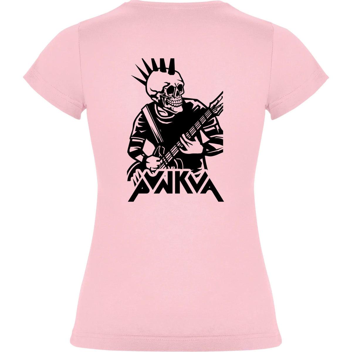 DÁMSKÉ TRIČKO PUNKVA PUNK motiv na záda Světle růžová