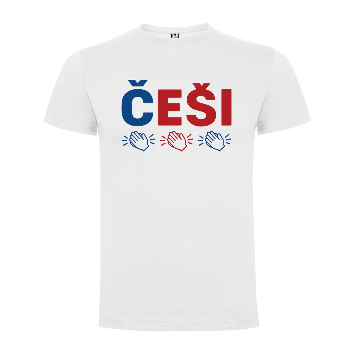CHLAPECKÉ TRIČKO ČEŠI 5+ motivů s možností dotisku jména, čísla, obrázku jen motiv dopředu Bílá