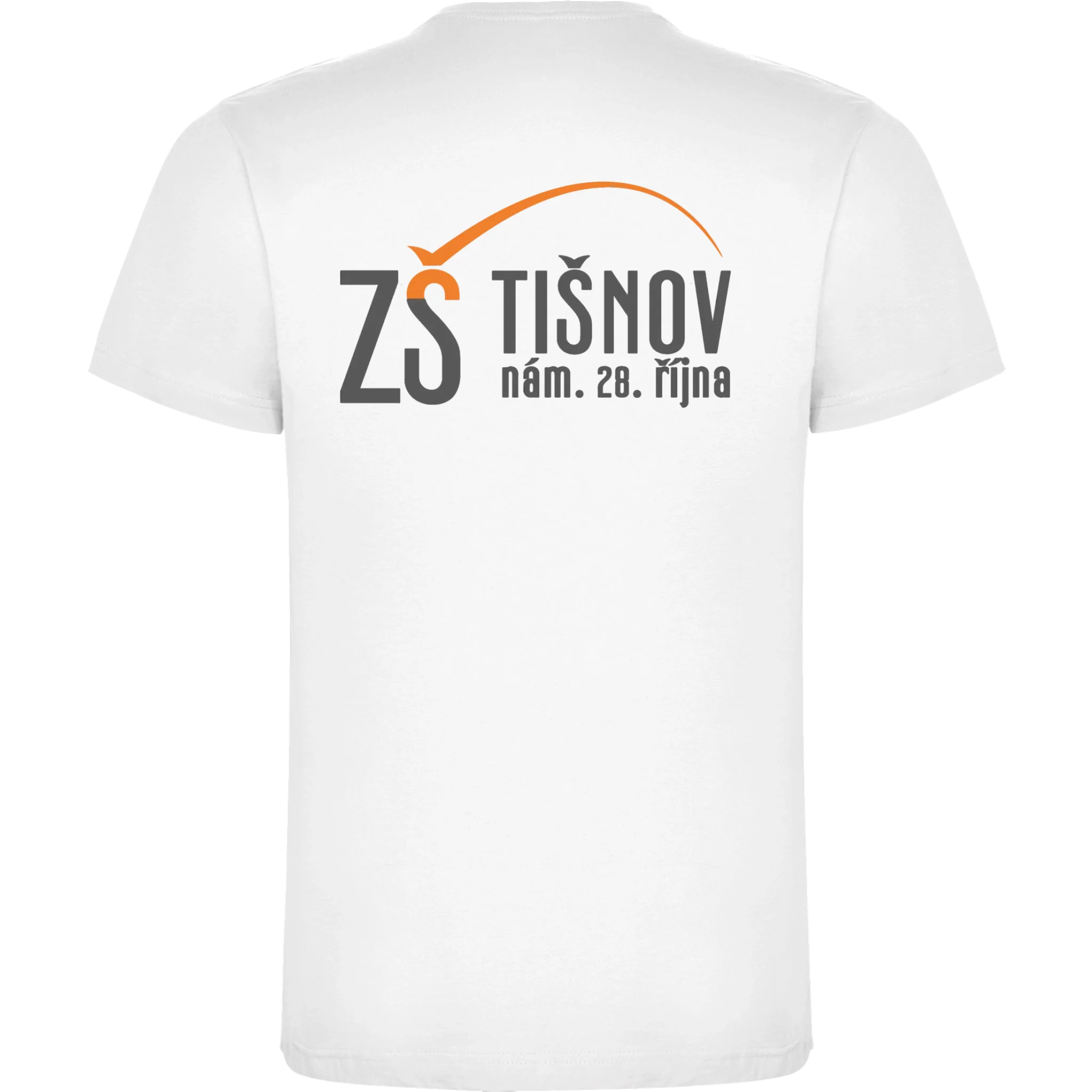 ZŠ Tišnov chlapecké tričko jen motiv na záda Bílá