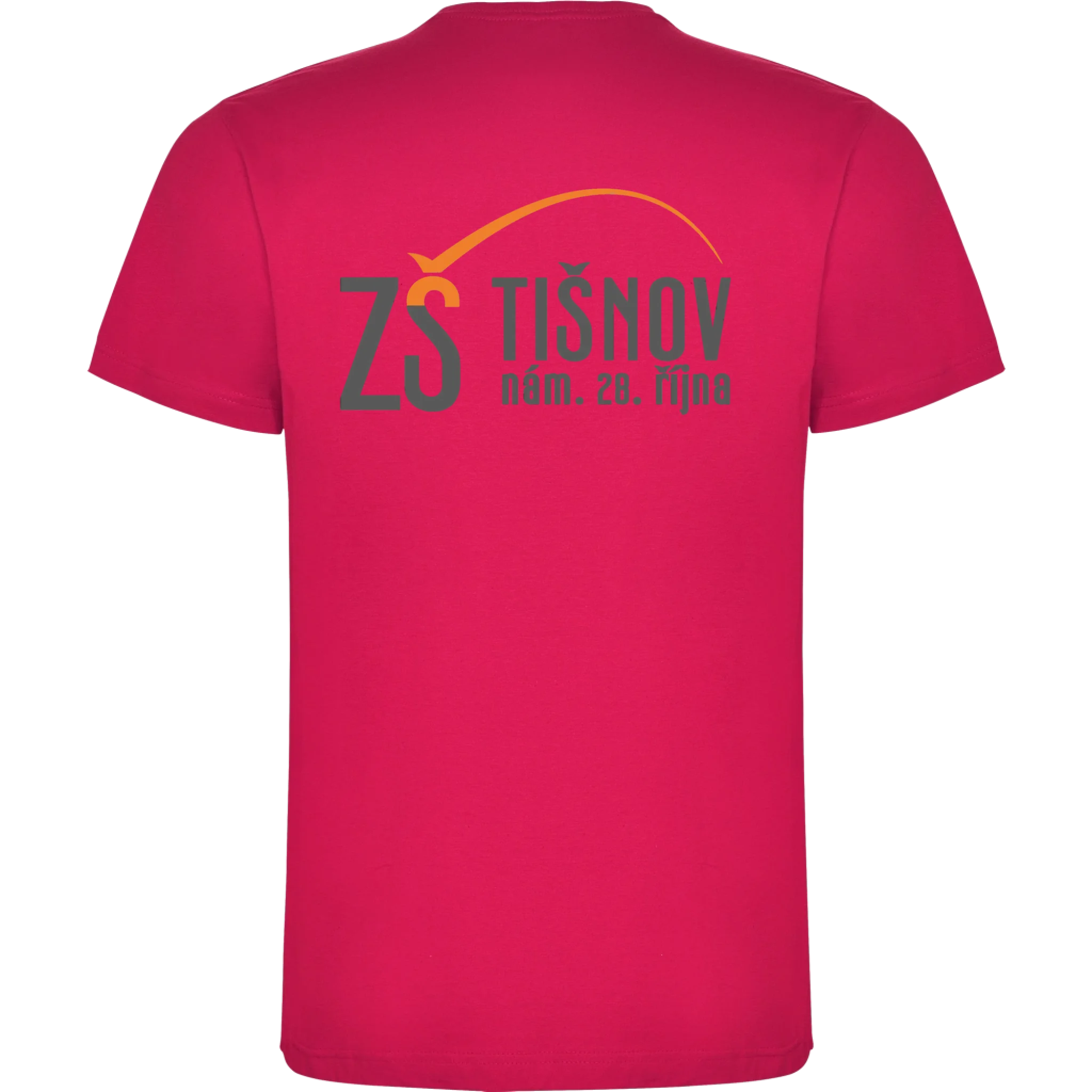ZŠ Tišnov chlapecké tričko jen motiv na záda Růže