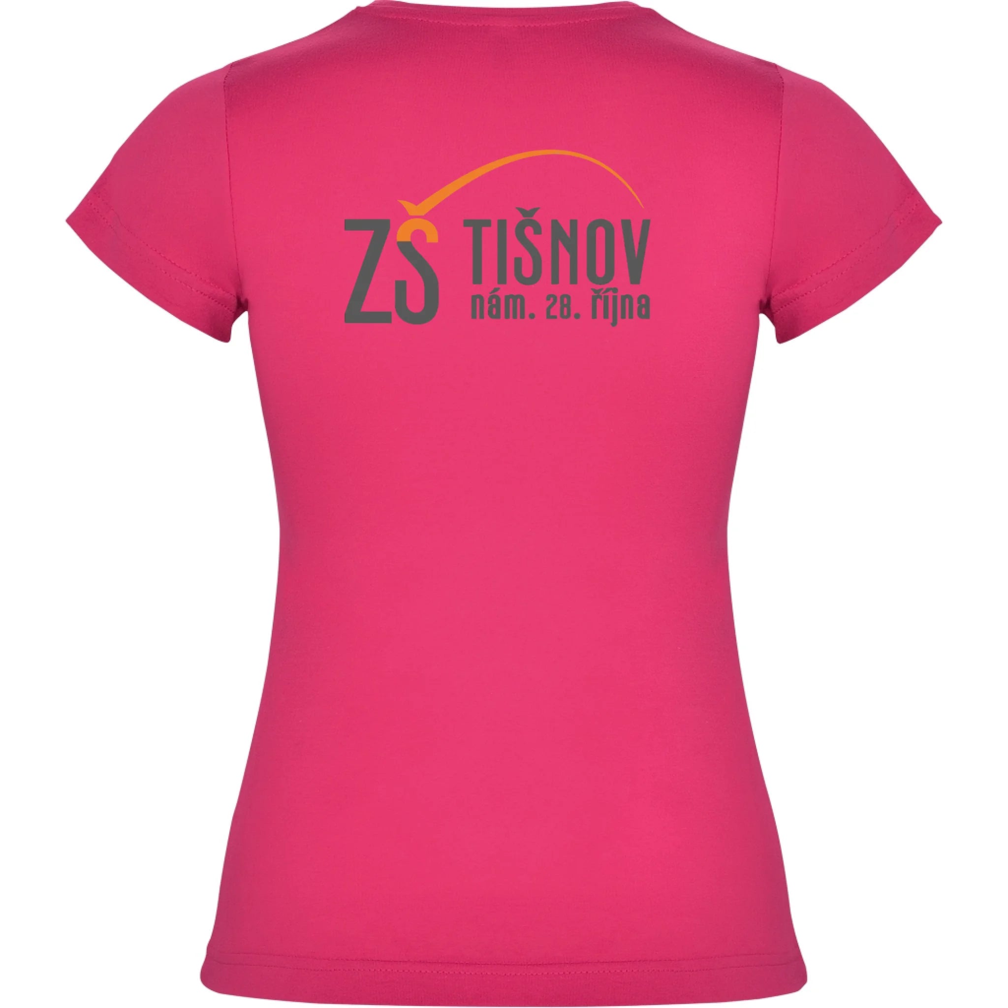 ZŠ Tišnov dívčí tričko jen motiv na záda Růže