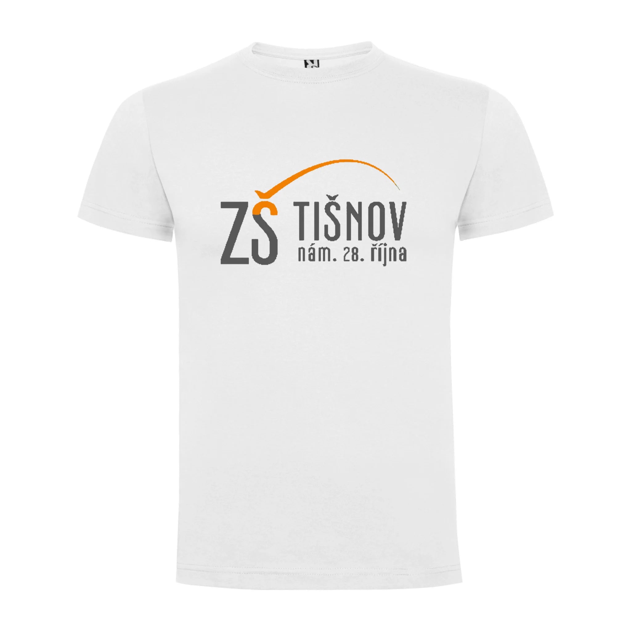 ZŠ Tišnov pánské tričko jen motiv dopředu Bílá