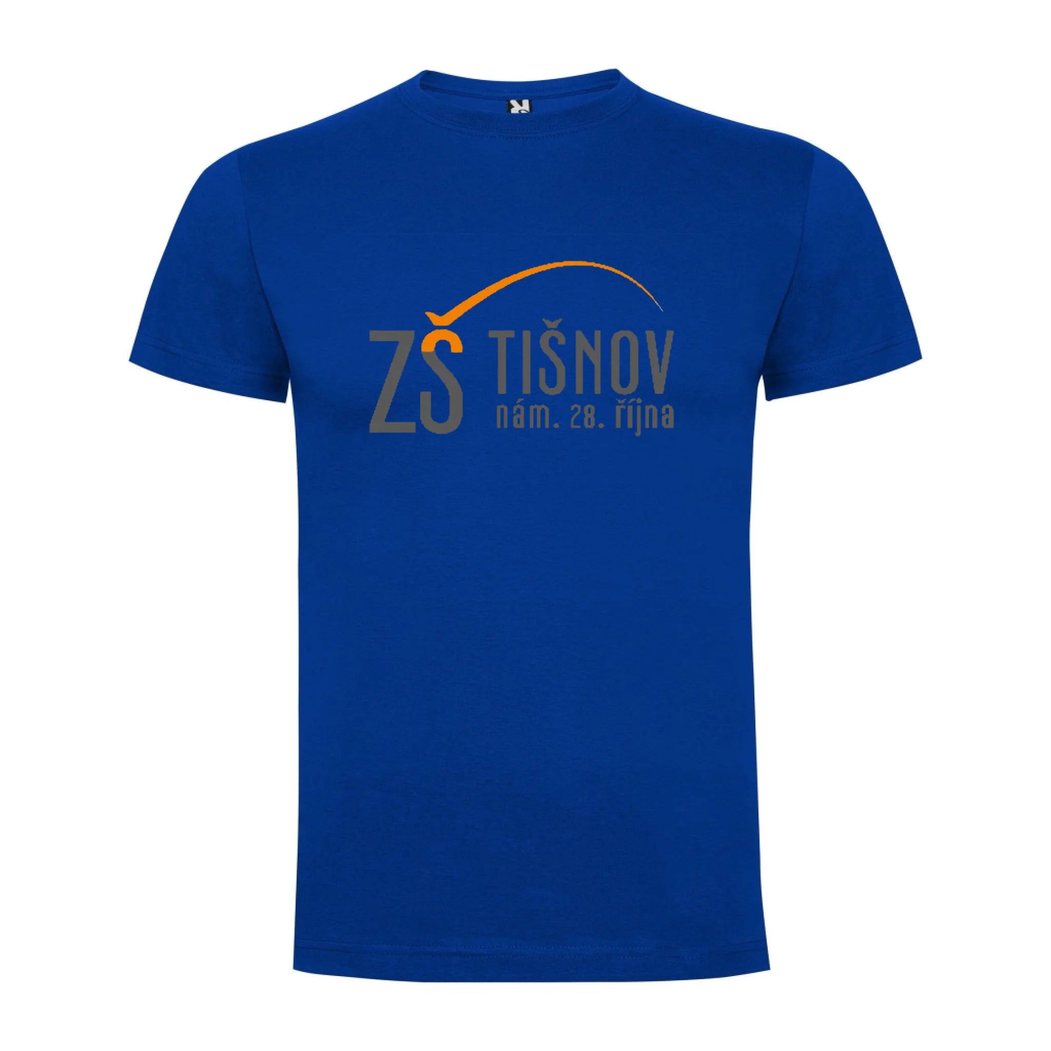 ZŠ Tišnov pánské tričko jen motiv dopředu Modrá