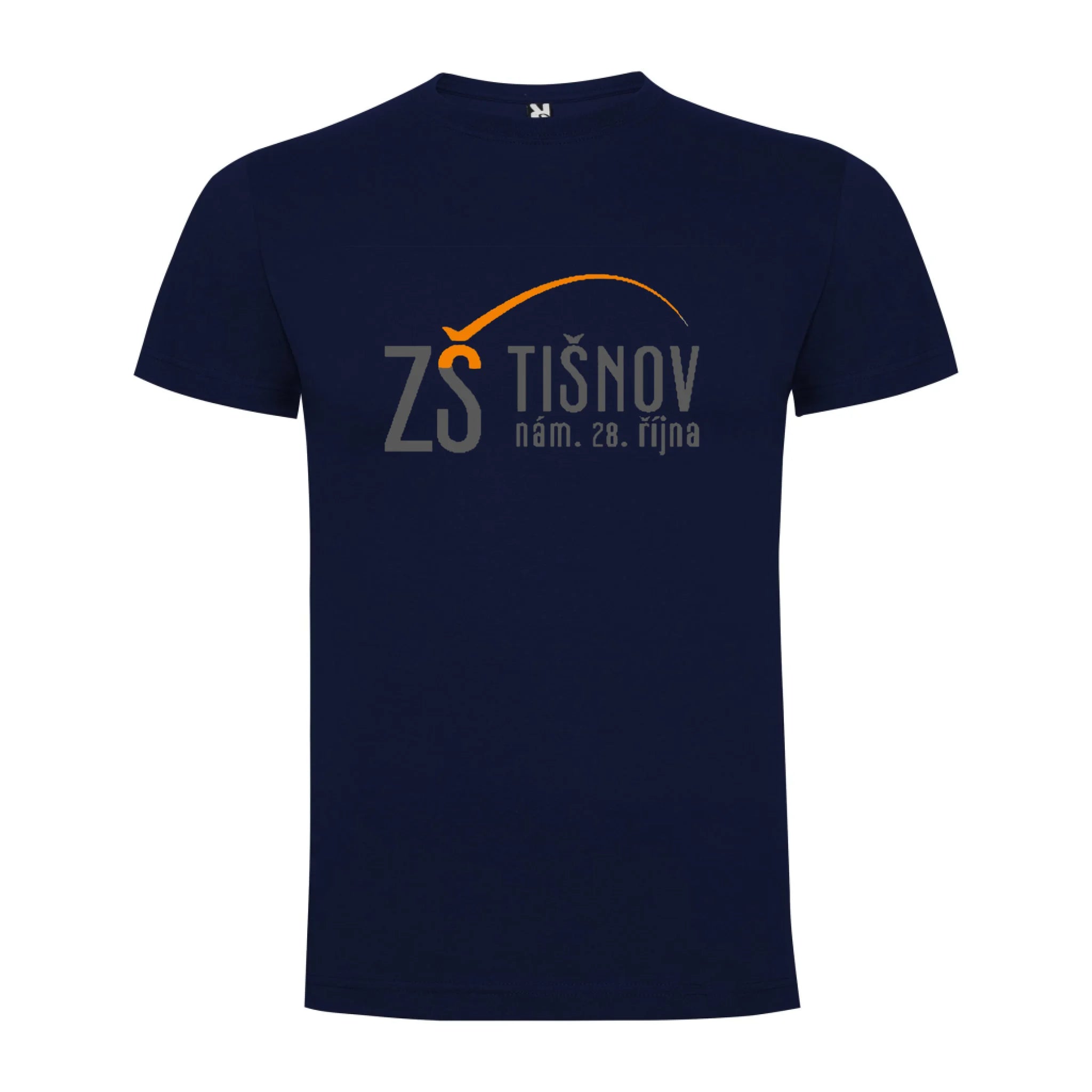 ZŠ Tišnov pánské tričko jen motiv dopředu Námořnická modrá
