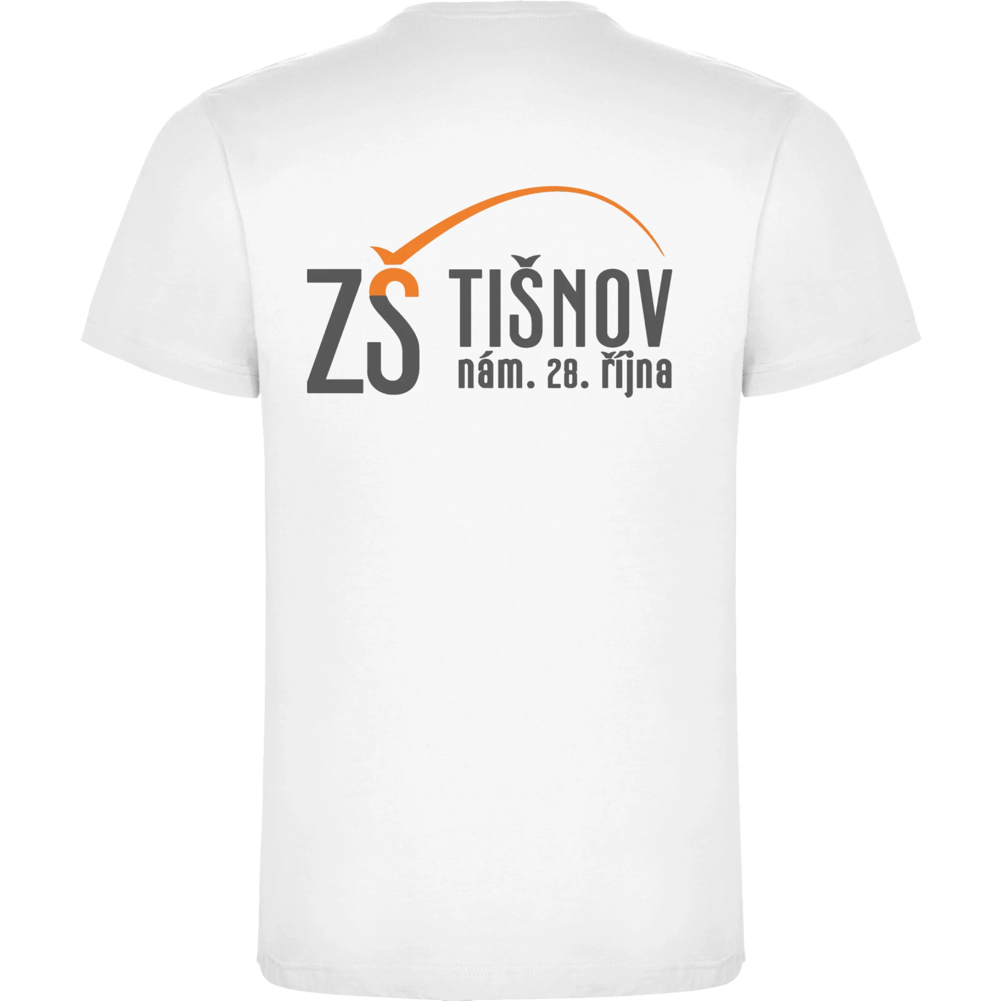 ZŠ Tišnov pánské tričko jen motiv na záda Bílá