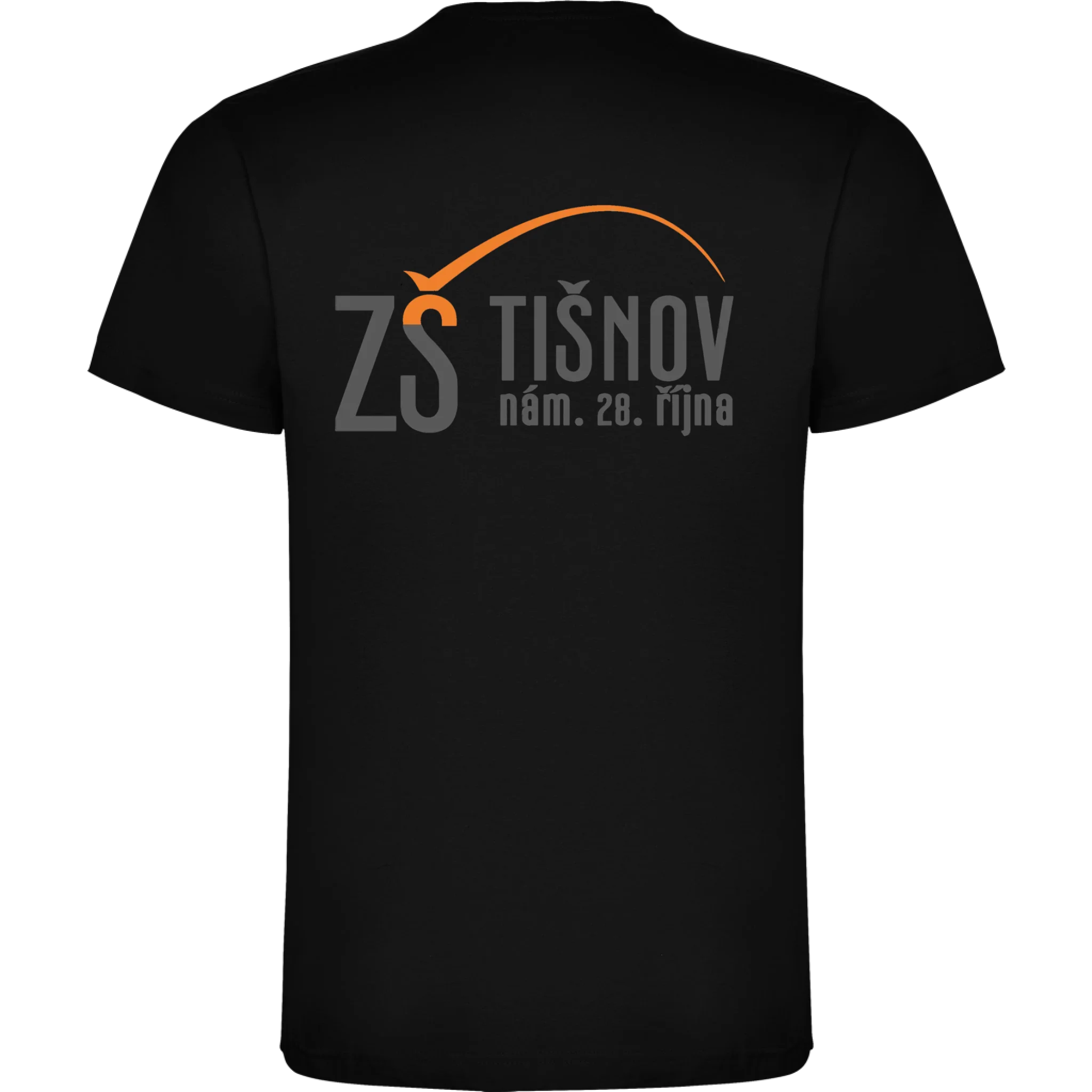 ZŠ Tišnov pánské tričko jen motiv na záda Černá