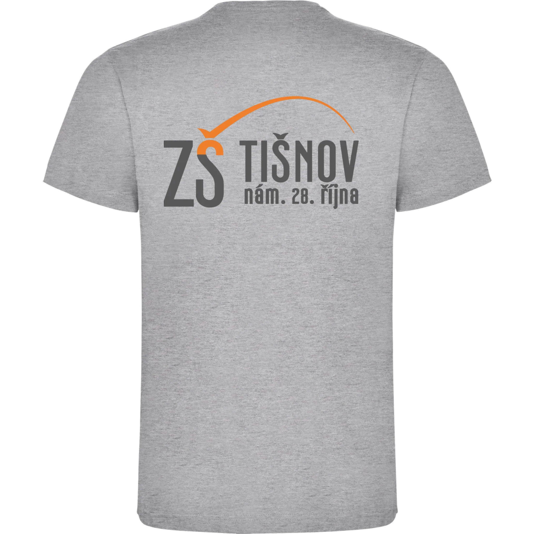 ZŠ Tišnov pánské tričko jen motiv na záda Melír