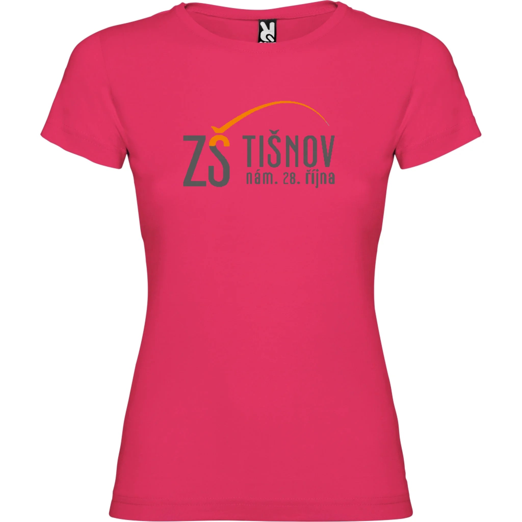ZŠ Tišnov dámské tričko jen motiv dopředu Růže