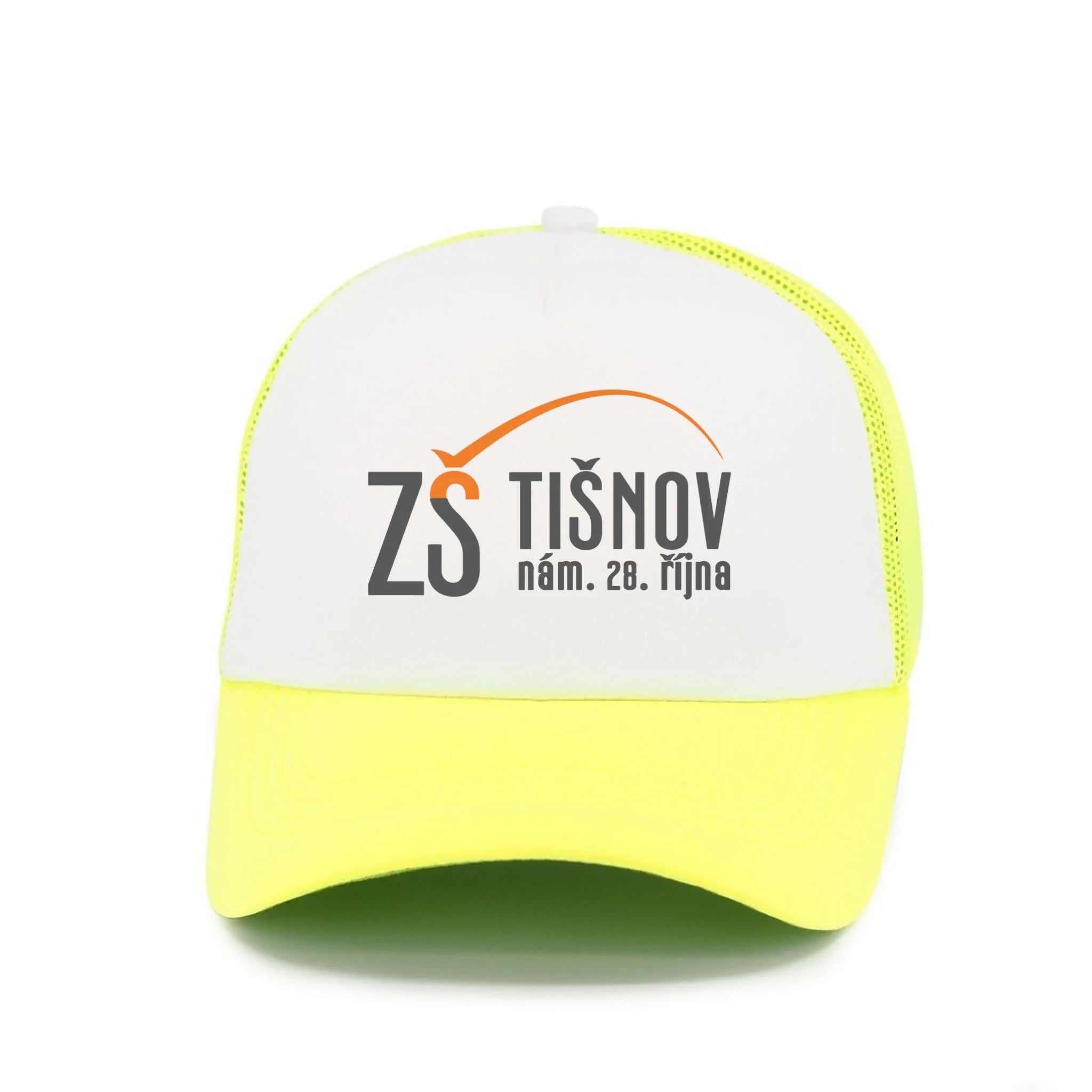 ZŠ TIŠNOV kšiltovka Kšiltovka TRUCKER neon žlutá 58