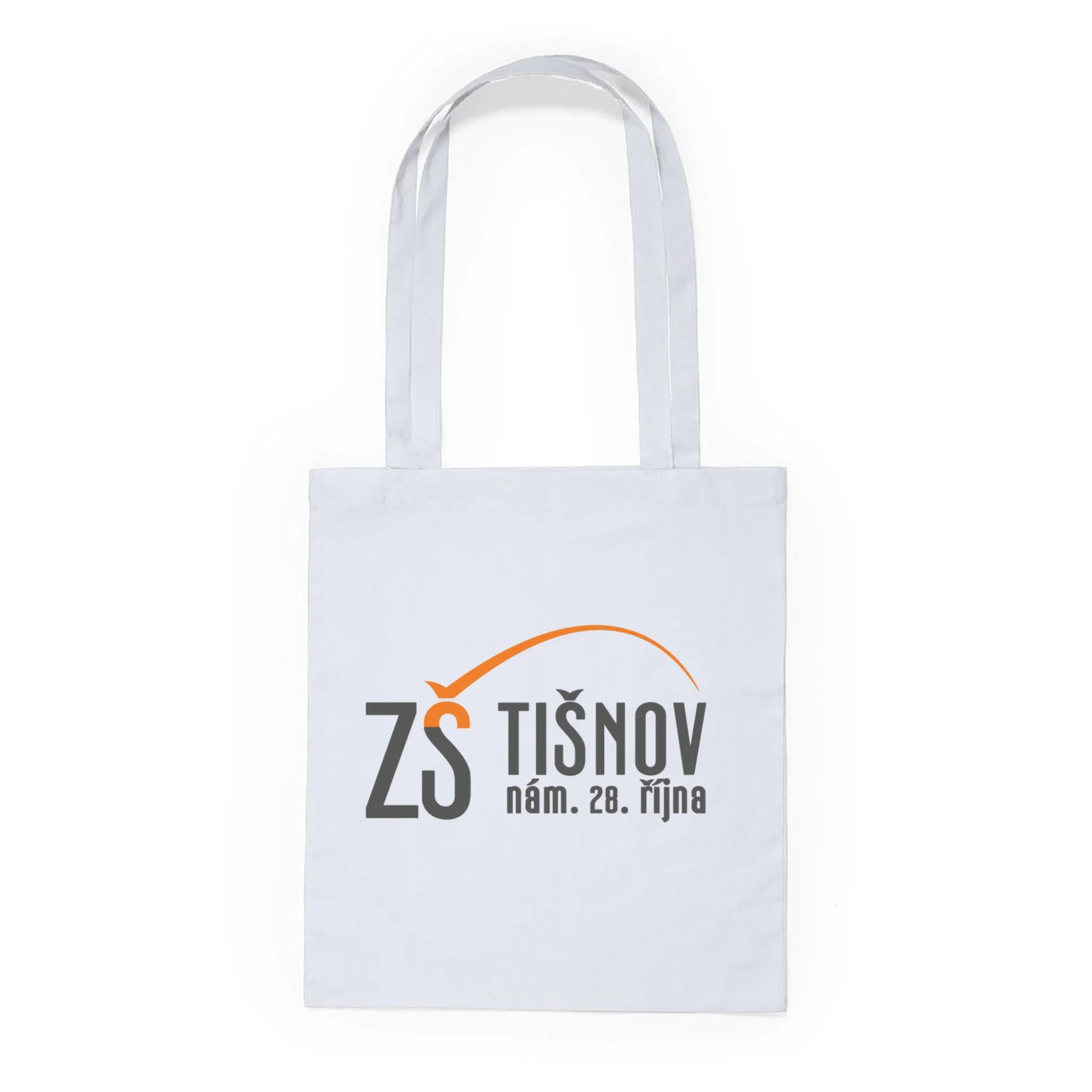 ZŠ TIŠNOV batoh, taška Plátěná taška KNOLL bílá 36x40