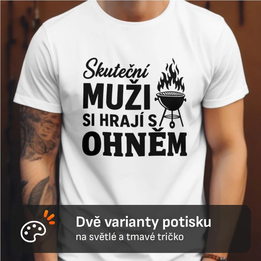 PÁNSKÉ TRIČKO GRIL SKUTEČNÍ MUŽI s možností dotisku jména, čísla, obrázku