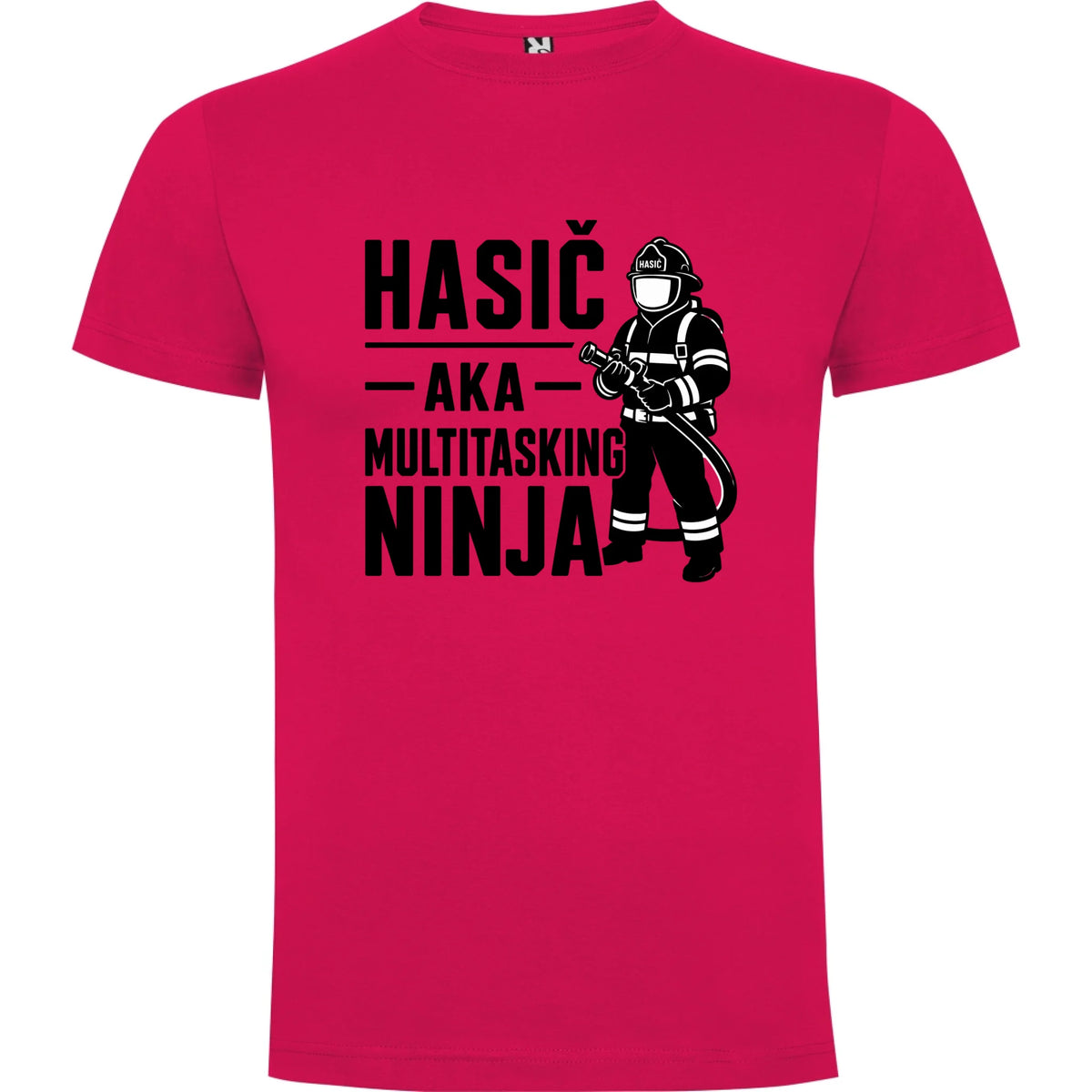 PÁNSKÉ TRIČKO HASIČ AKA NINJA s možností dotisku jména, čísla, obrázku jen motiv dopředu Růže