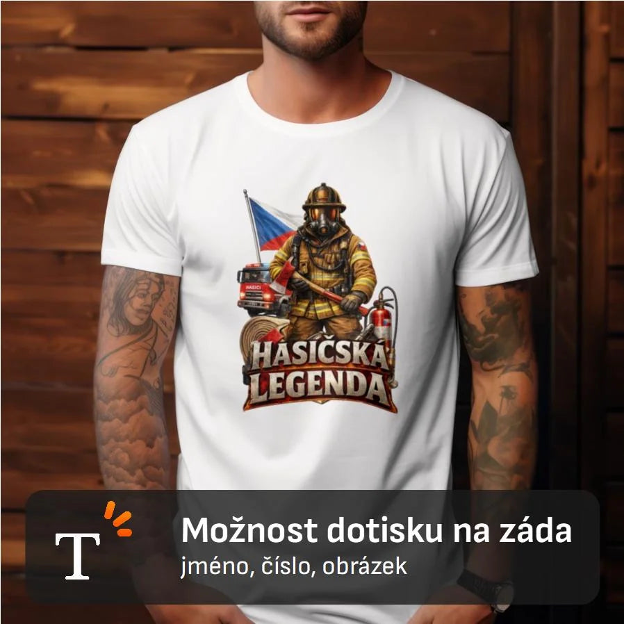 PÁNSKÉ TRIČKO HASIČSKÁ LEGENDA možnost vlastního jména, čísla nebo obrázku