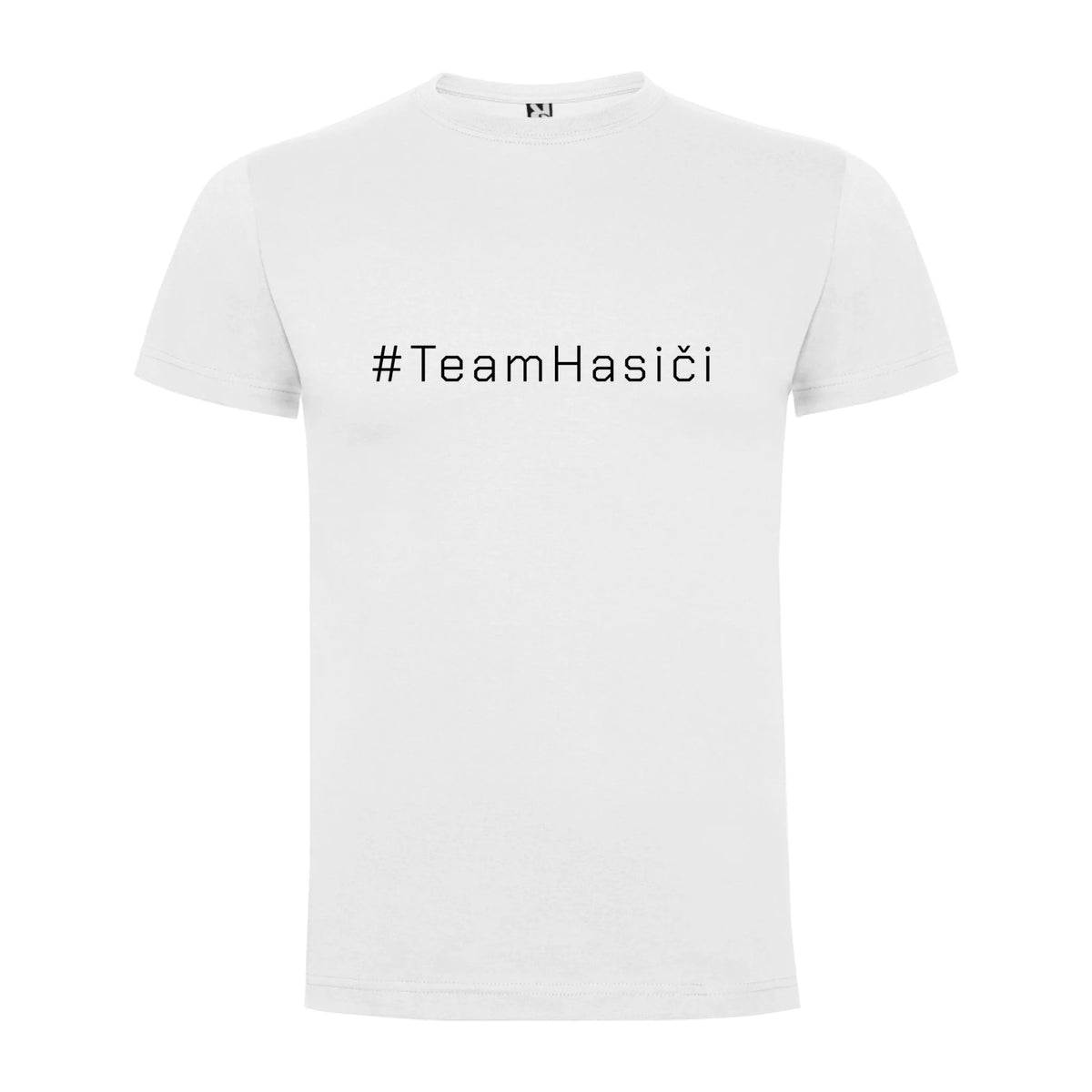 PÁNSKÉ TRIČKO TEAM HASIČI možnost dotisku jména, čísla nebo obrázku motiv jen dopředu Bílá
