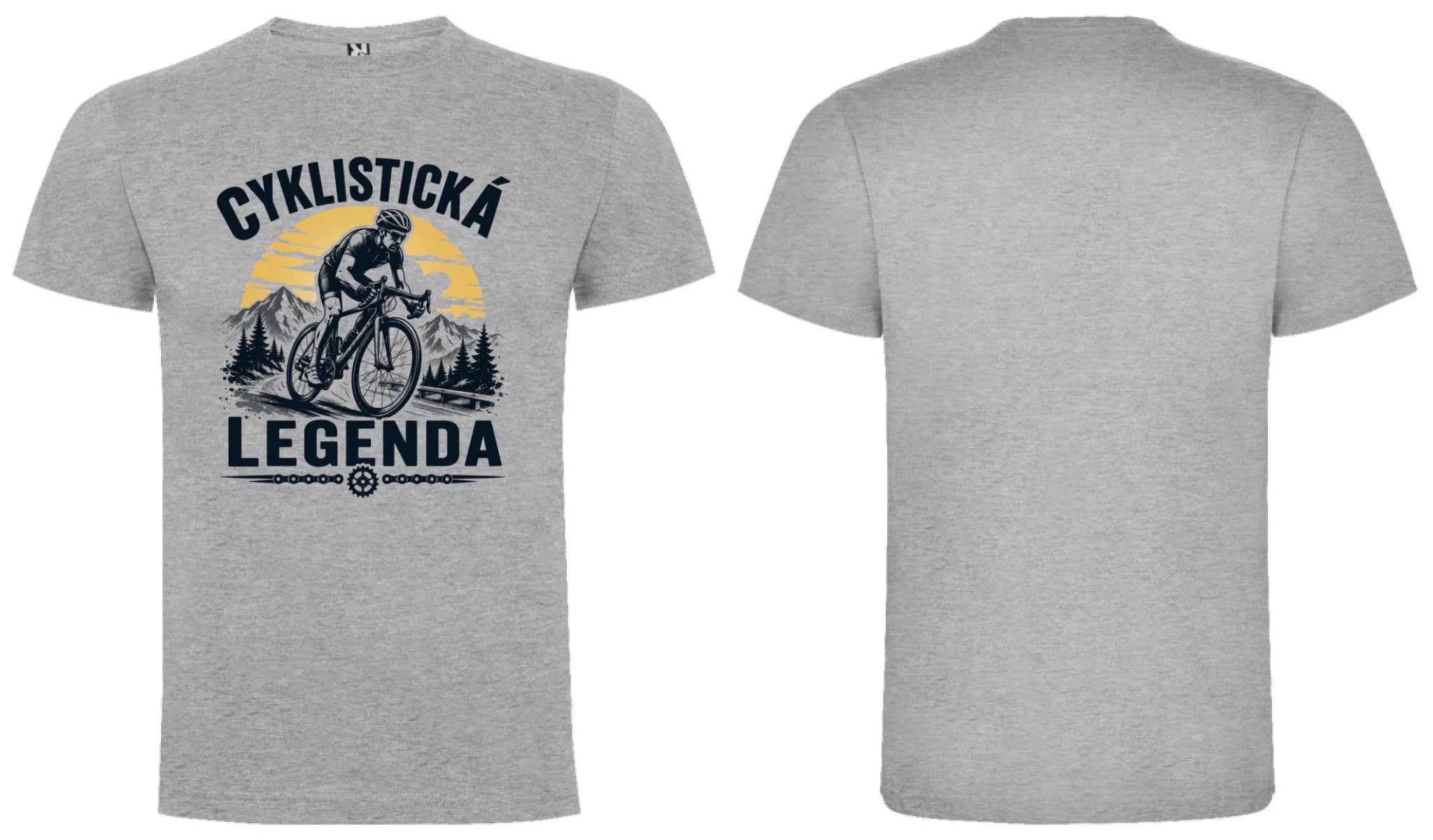 PÁNSKÉ TRIČKO CYKLISTICKÁ LEGENDA s možností dotisku jména, čísla, obrázku motiv dopředu a na záda vlastní potisk Melír
