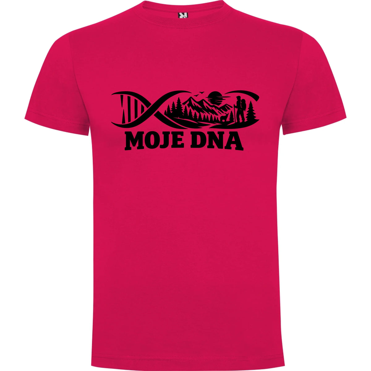 PÁNSKÉ TRIČKO OUTDOOR MOJE DNA s možností dotisku jména, čísla, obrázku jen motiv dopředu Růže