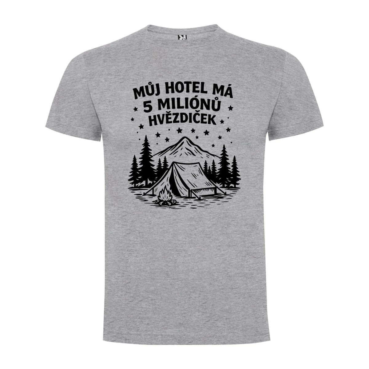 PÁNSKÉ TRIČKO OUTDOOR MŮJ HOTEL s možností dotisku jména, čísla, obrázku jen motiv dopředu Melír