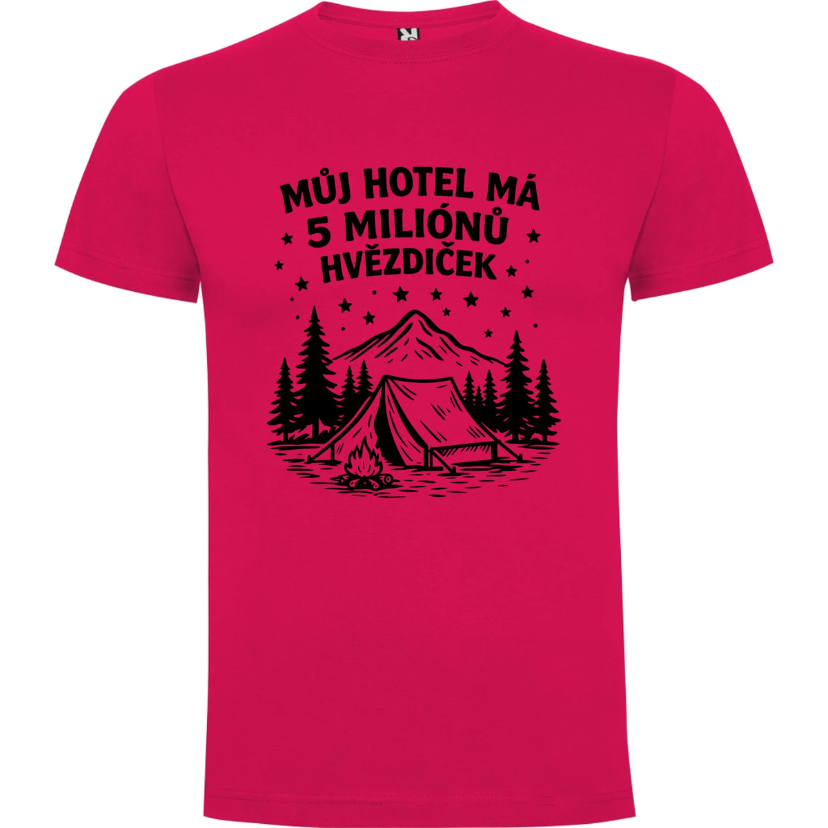 PÁNSKÉ TRIČKO OUTDOOR MŮJ HOTEL s možností dotisku jména, čísla, obrázku jen motiv dopředu Růže