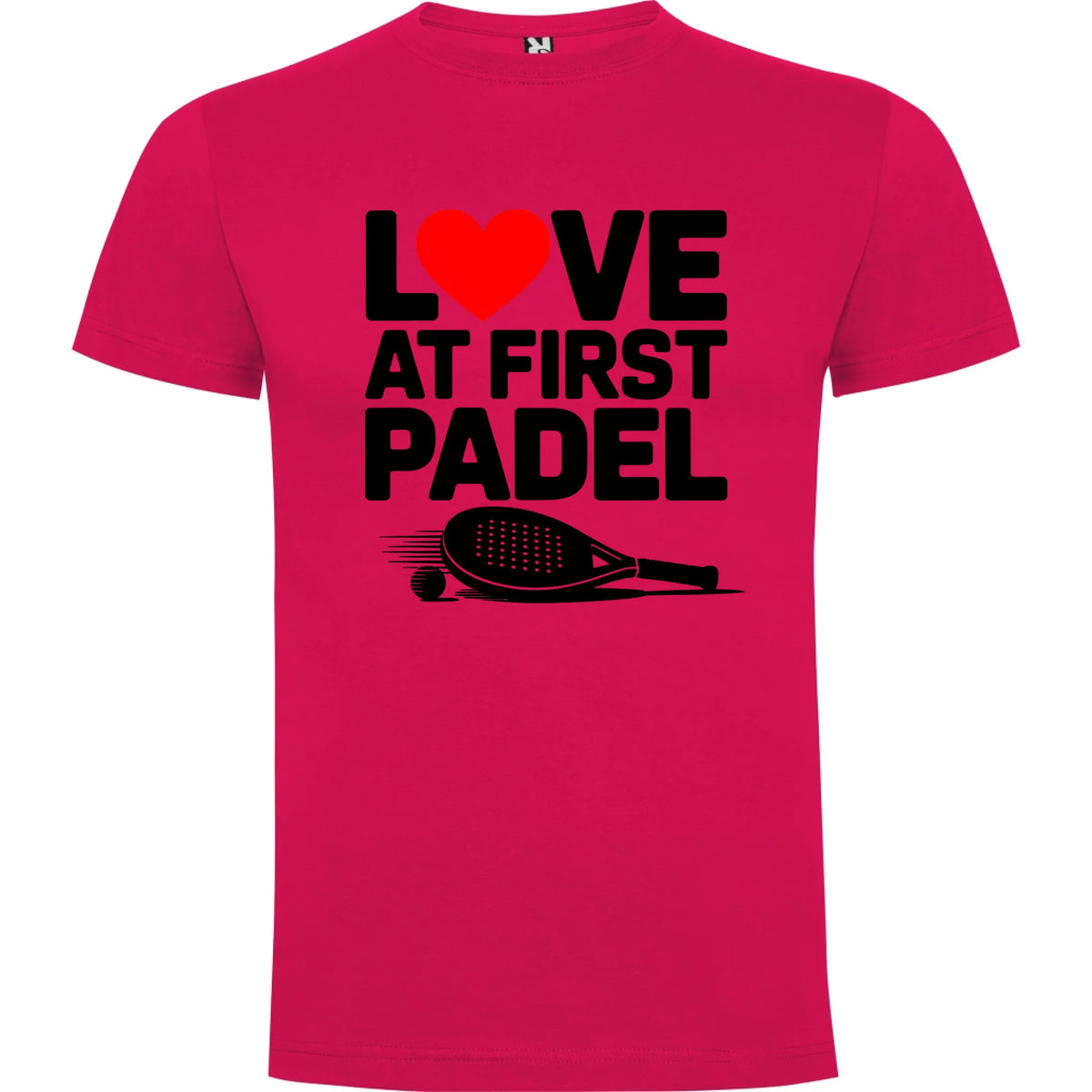 PÁNSKÉ TRIČKO LOVE AT FIRST PADEL s možností dotisku jména, čísla, obrázku jen motiv dopředu Růže